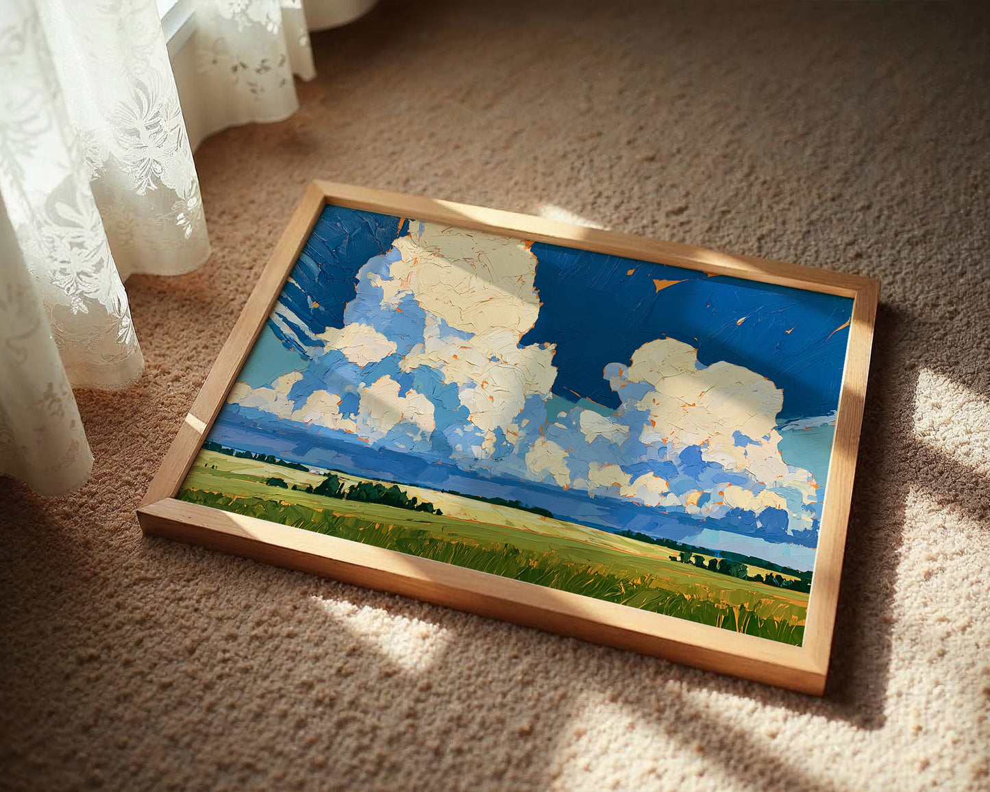 Cumulus Over The Green Fields