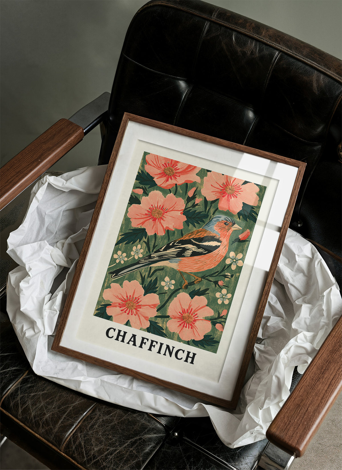 Chaffinch Among Wild Roses