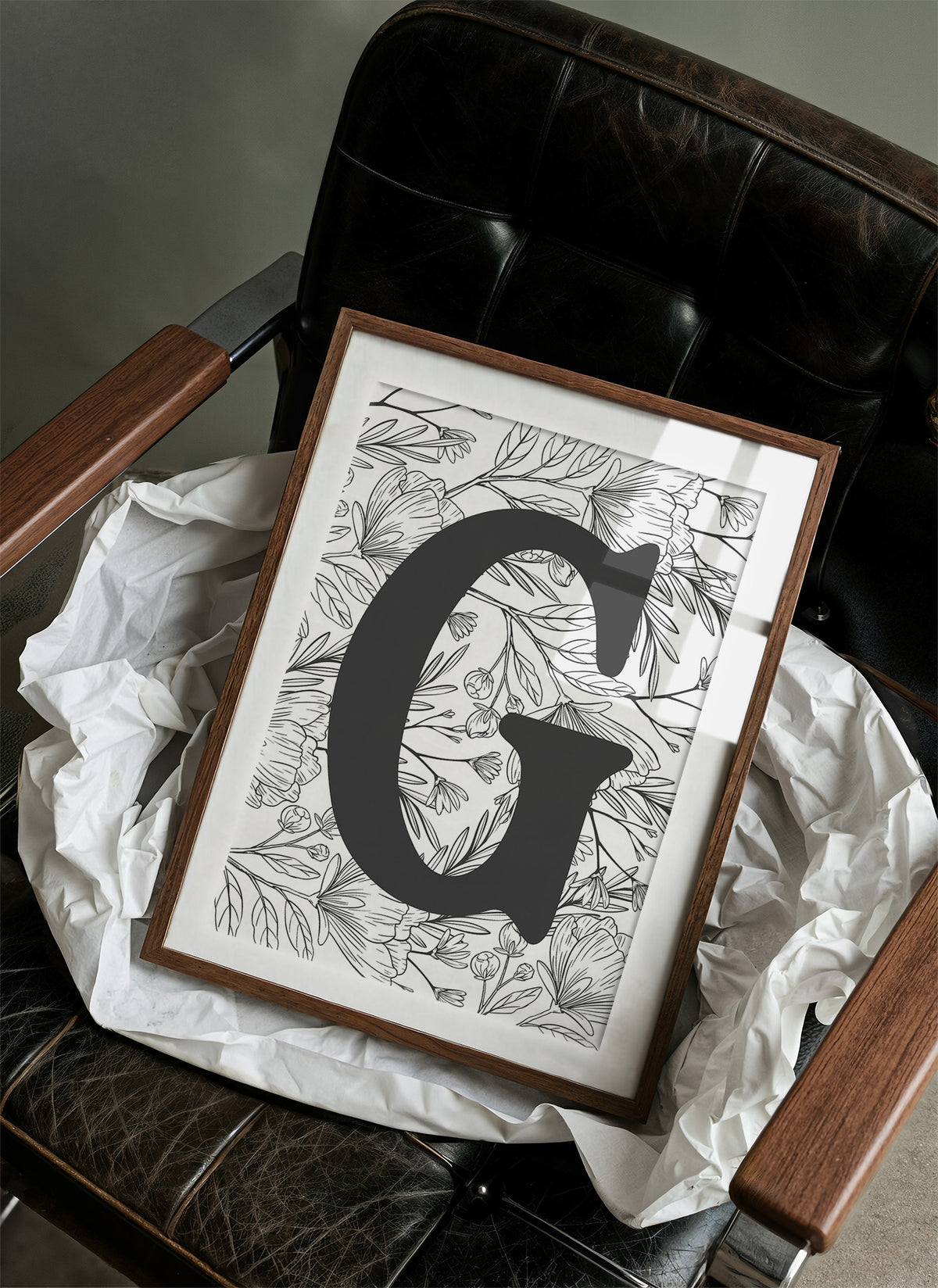 Botanical Letter G Monogram