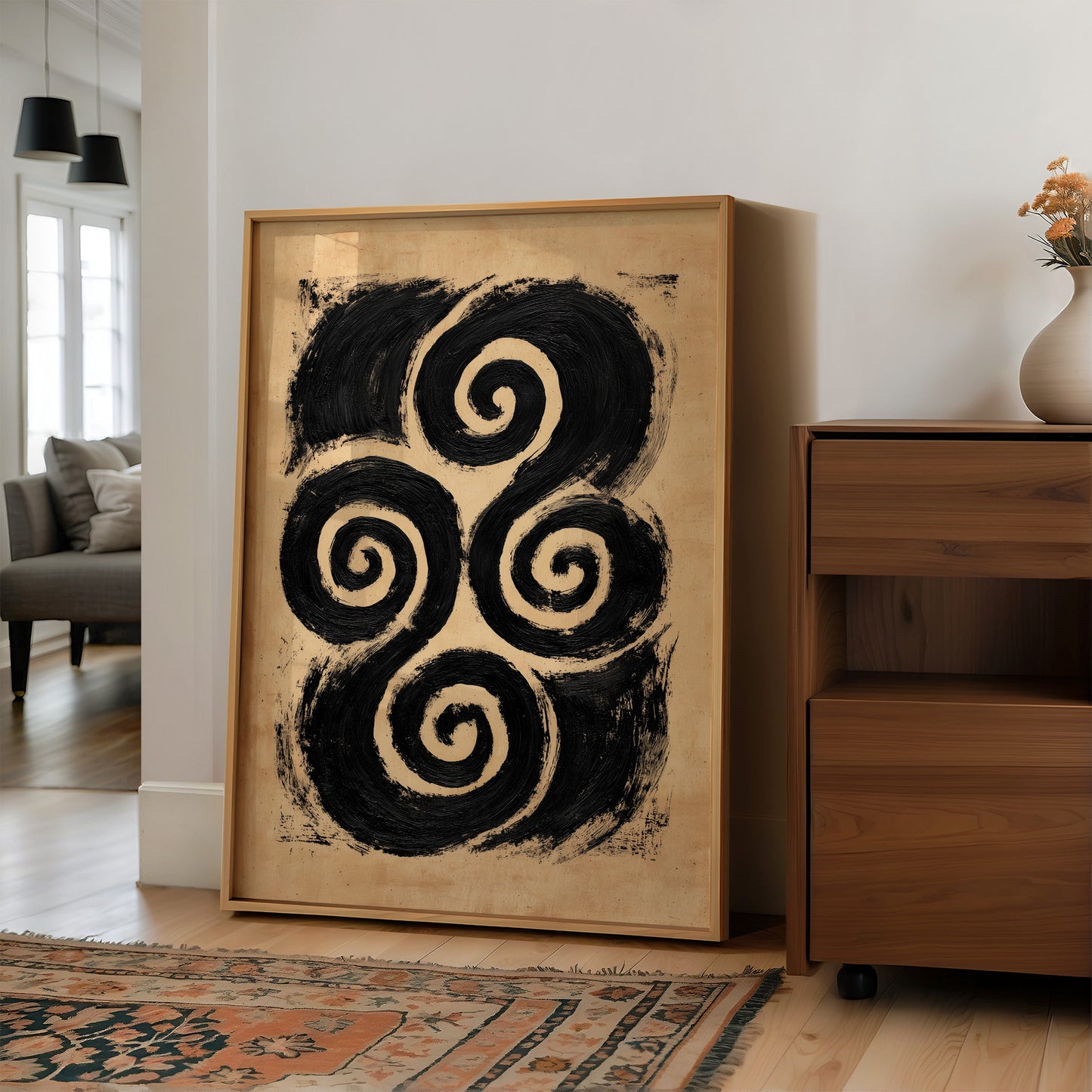 Bold Spiral Harmony Abstract