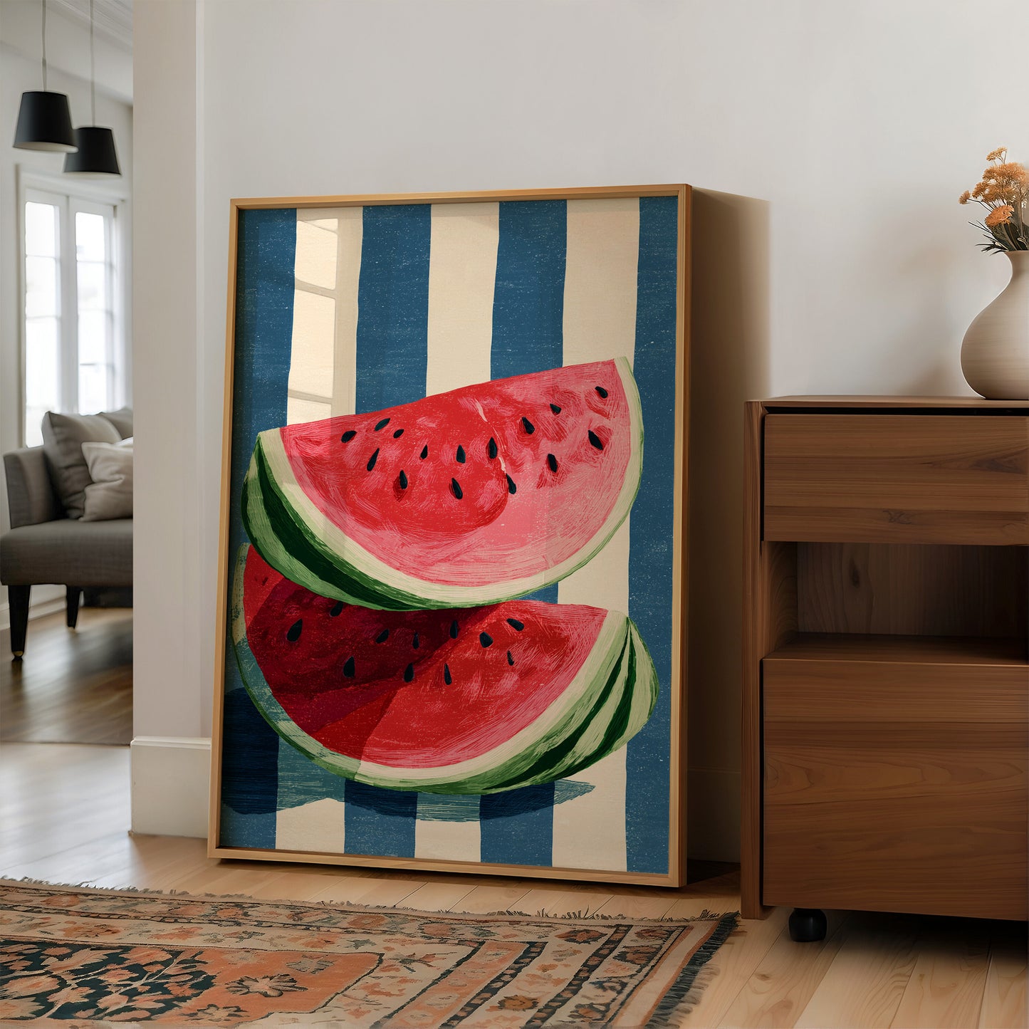 Sweet Slices in Blue Stripes