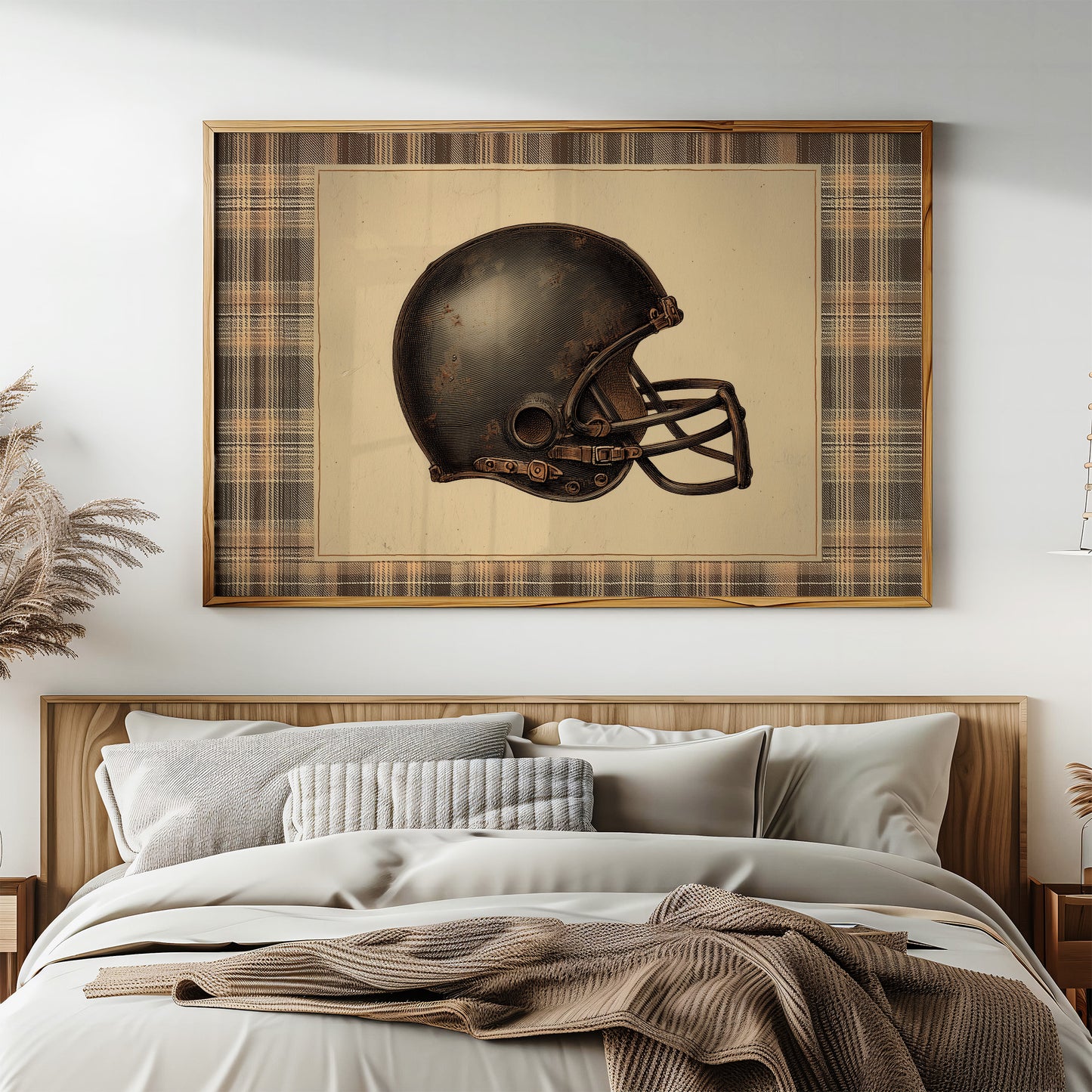 Vintage Gridiron Helmet Study
