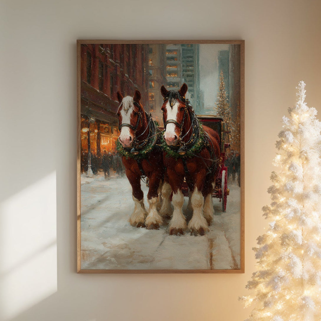Snowbound Carriage on Market Street
