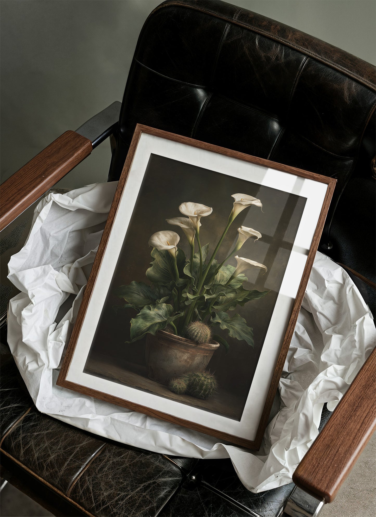 Ivory Blooms In Shadow