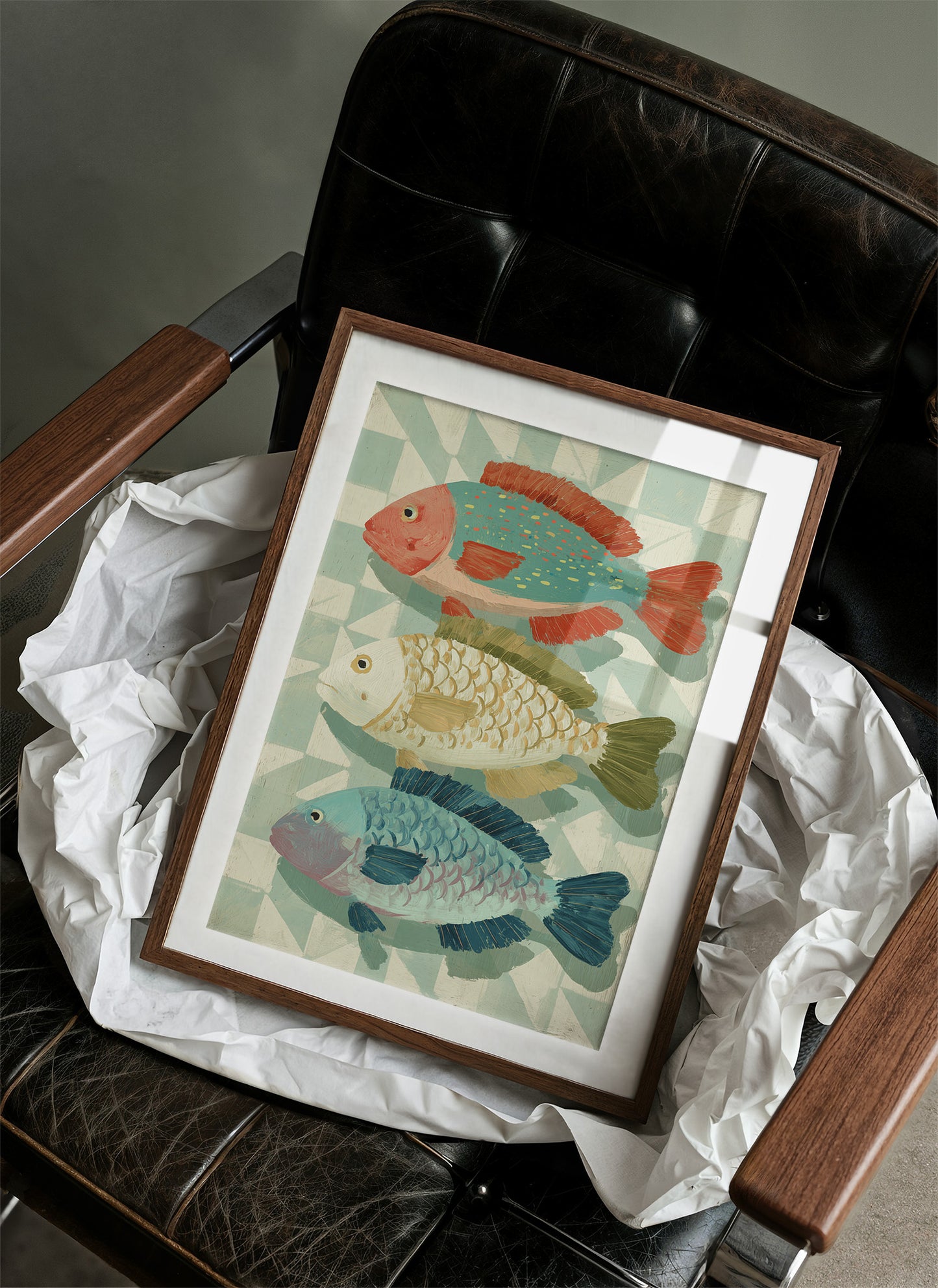 Three Fish In Summer Hues