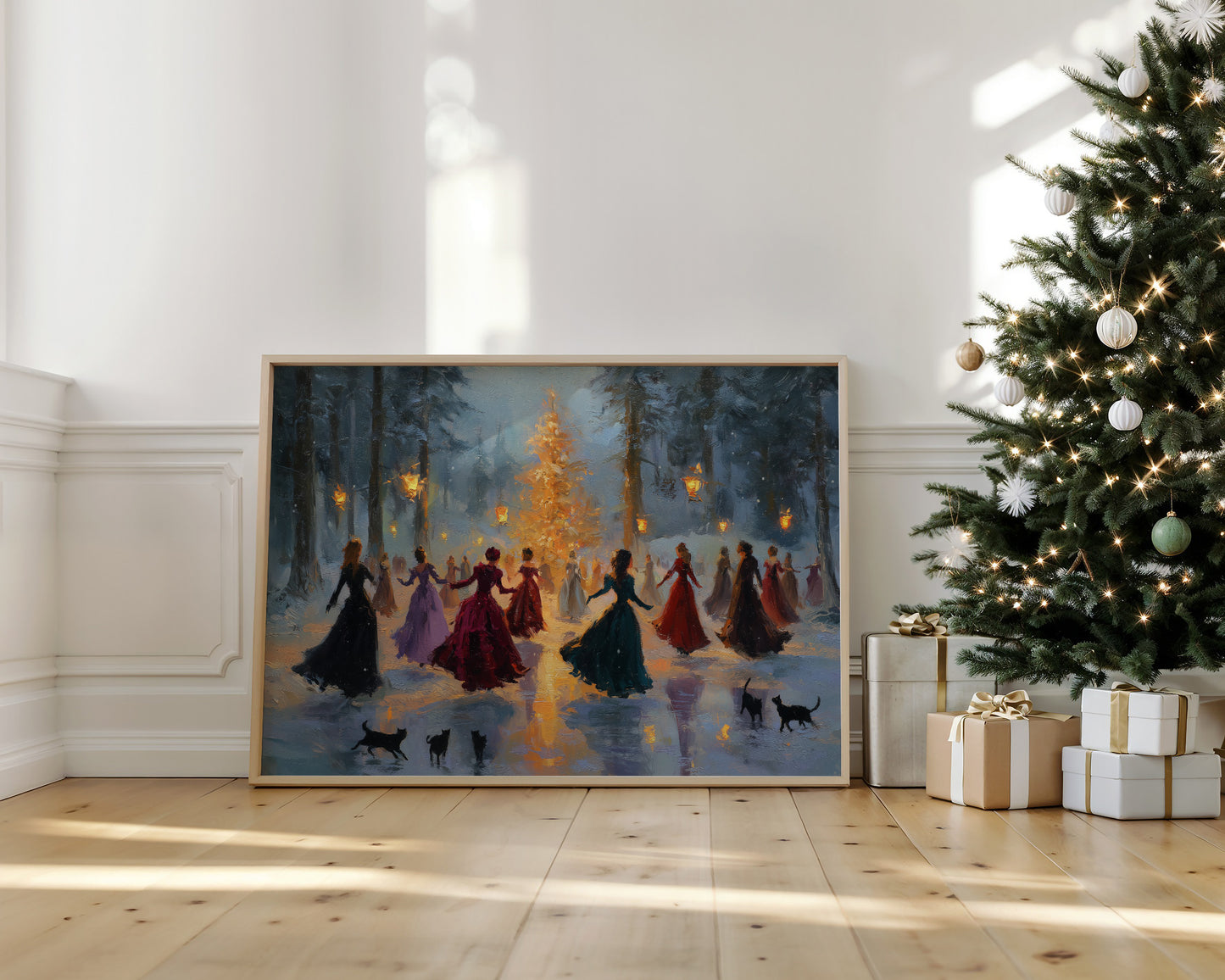 Lantern Waltz in Winter Woods