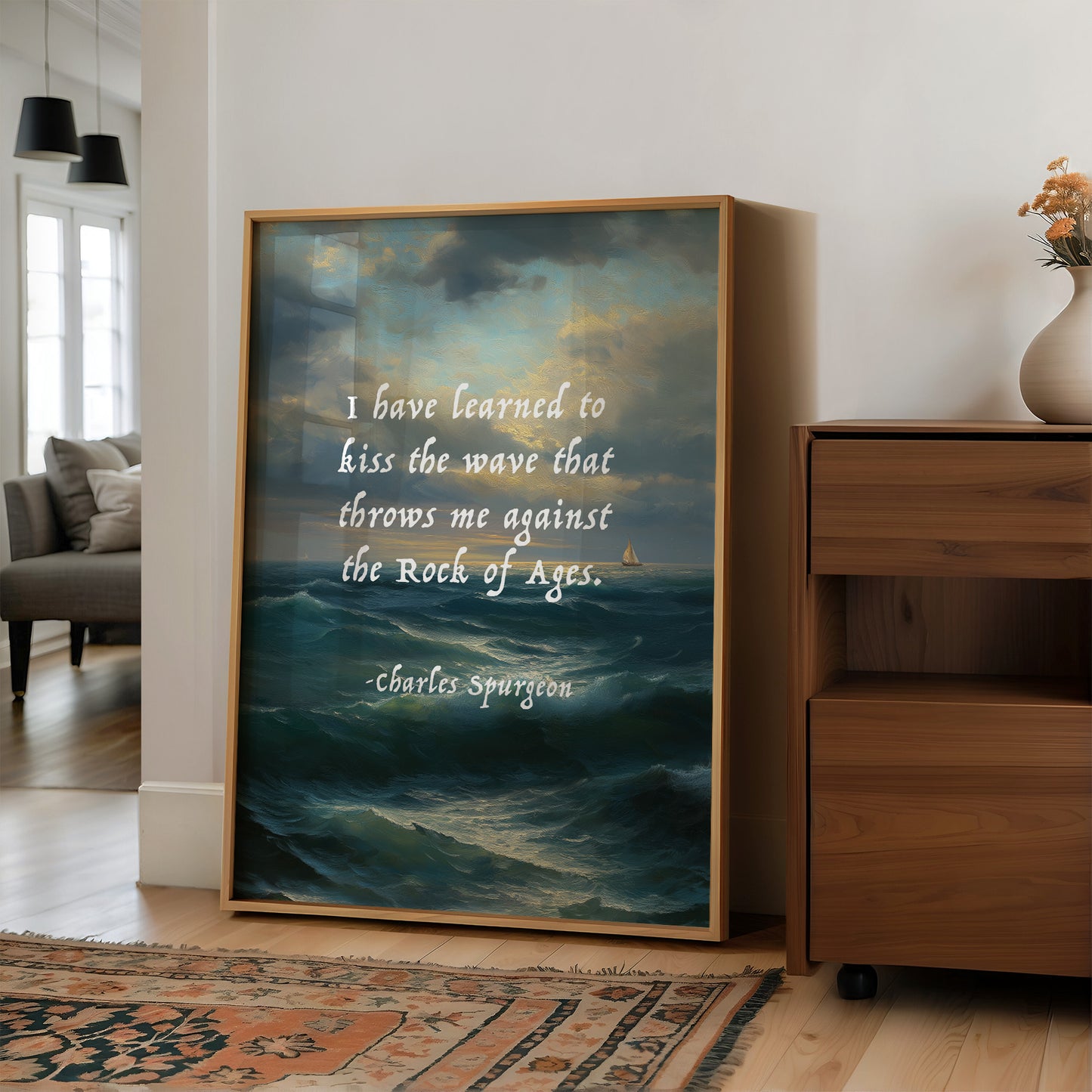 Kiss the Wave Rock of Ages Quote Art