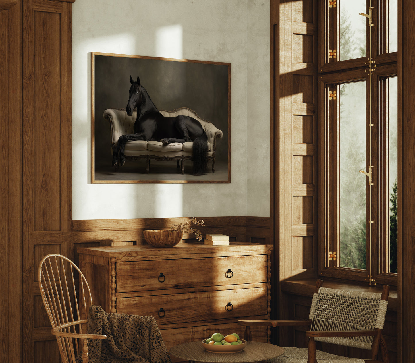 Midnight Elegance Reclined