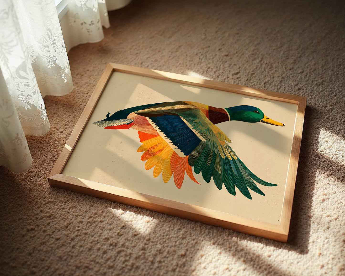 Mallard in Midair