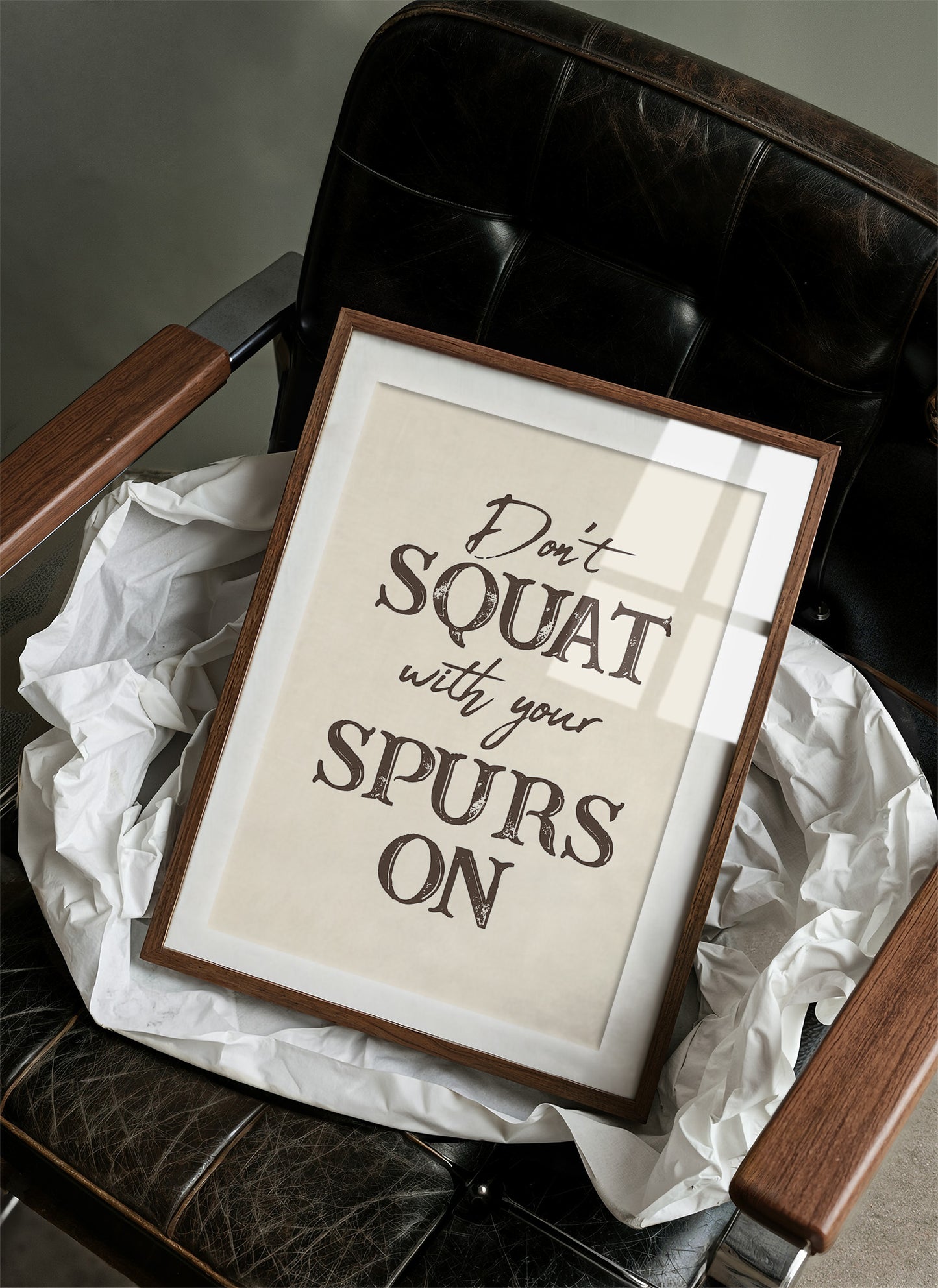 Dont Squat with Your Spurs On