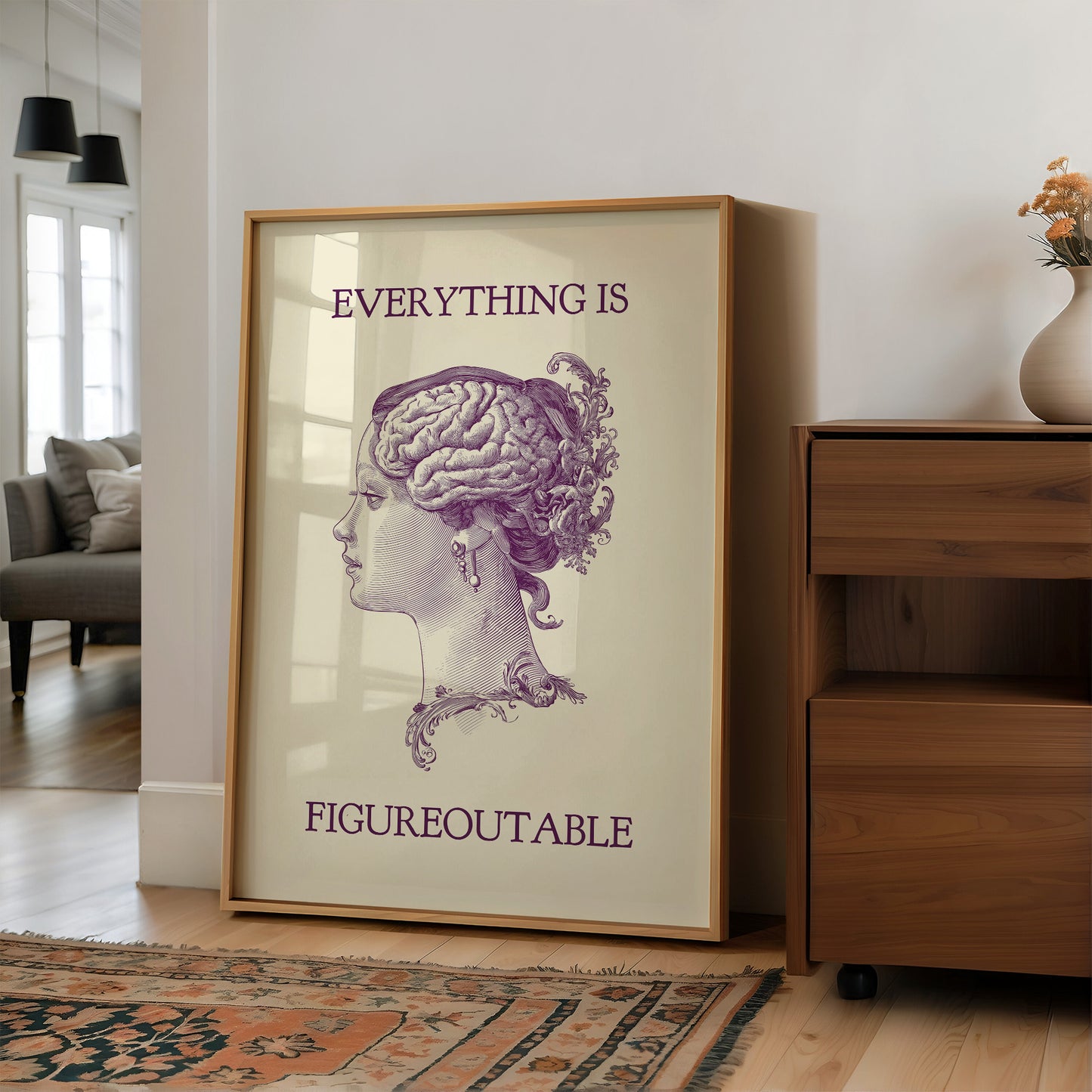 Everything Is Figureoutable Vintage Mind Quote Print