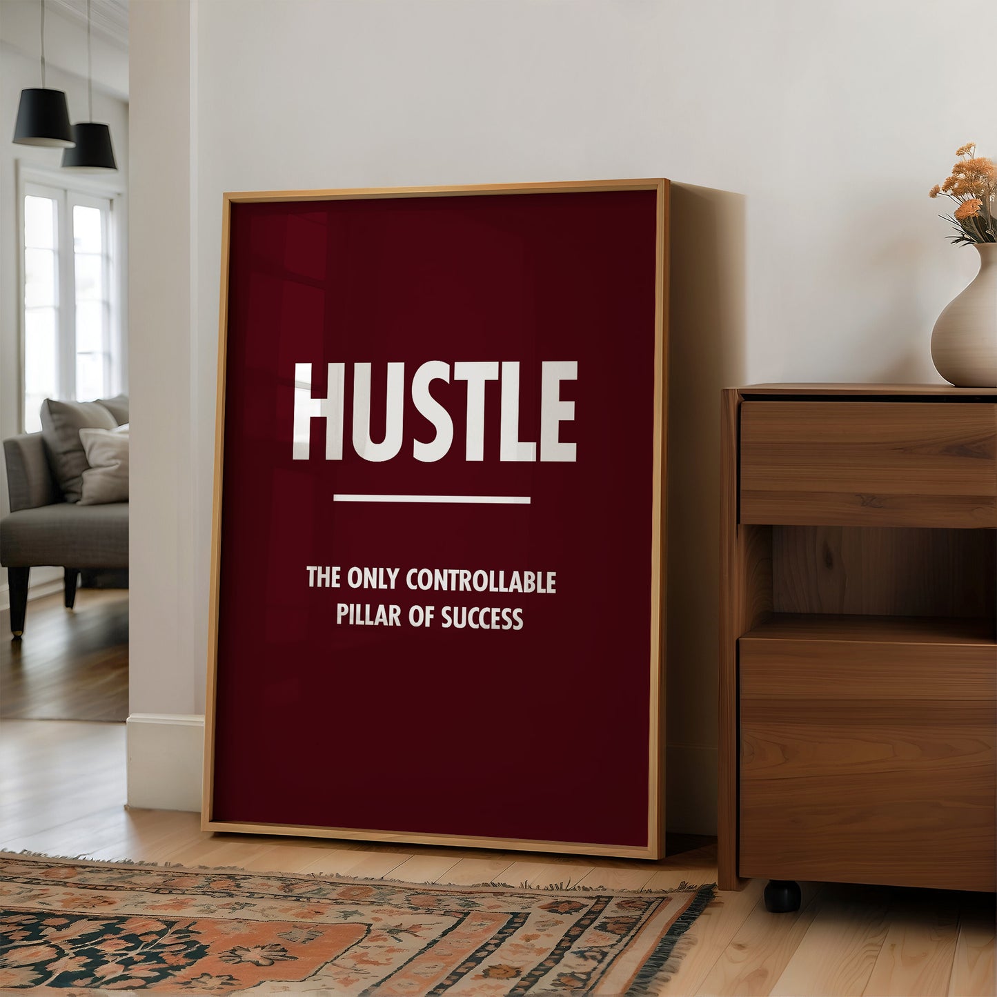 Grind Repetitive Tasks Goal Motivation Quote Print