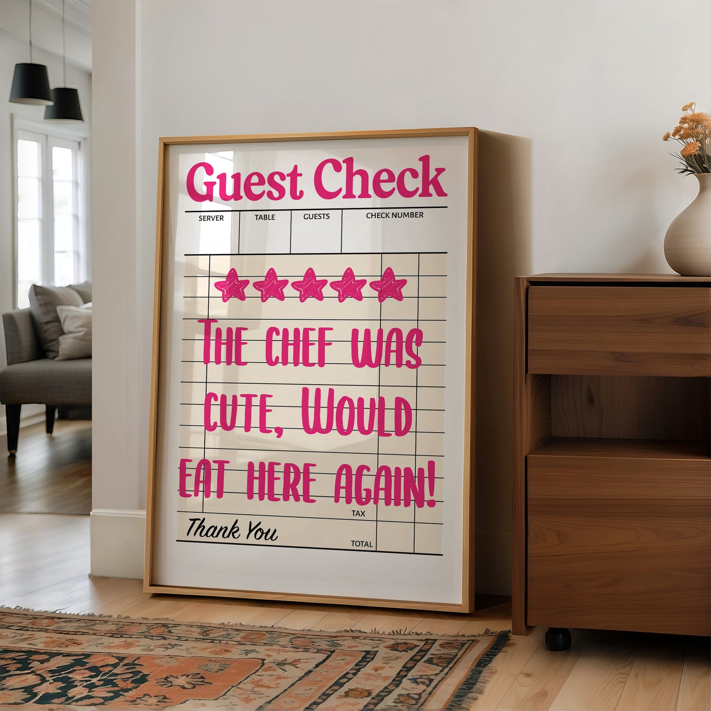 Five Stars, The Chef Was Cute