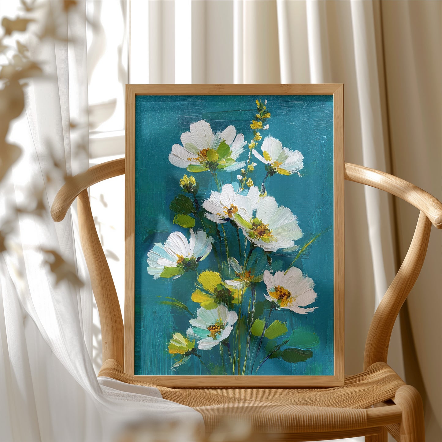 Wild and White Against the Teal