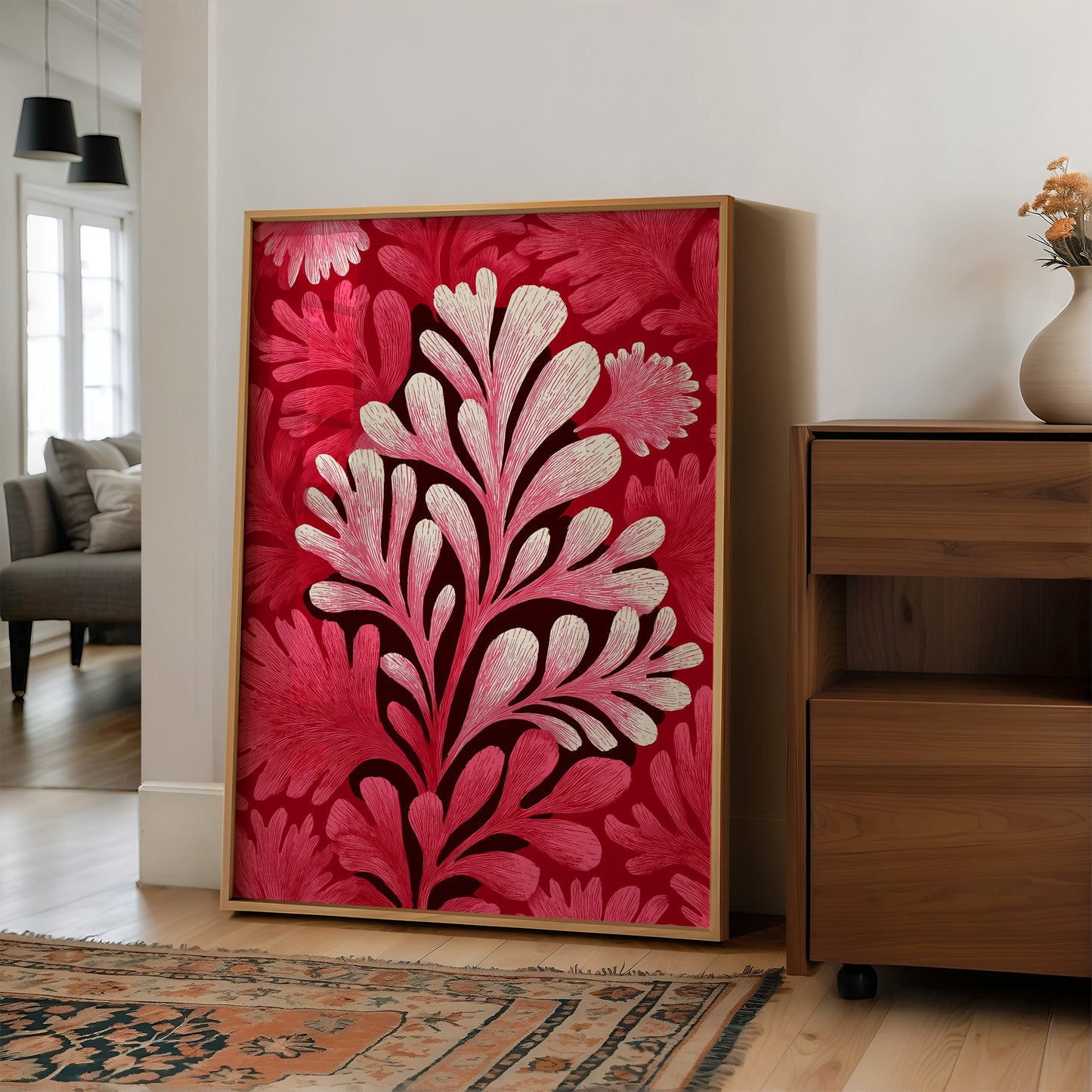 Crimson Fronds at Full Bloom