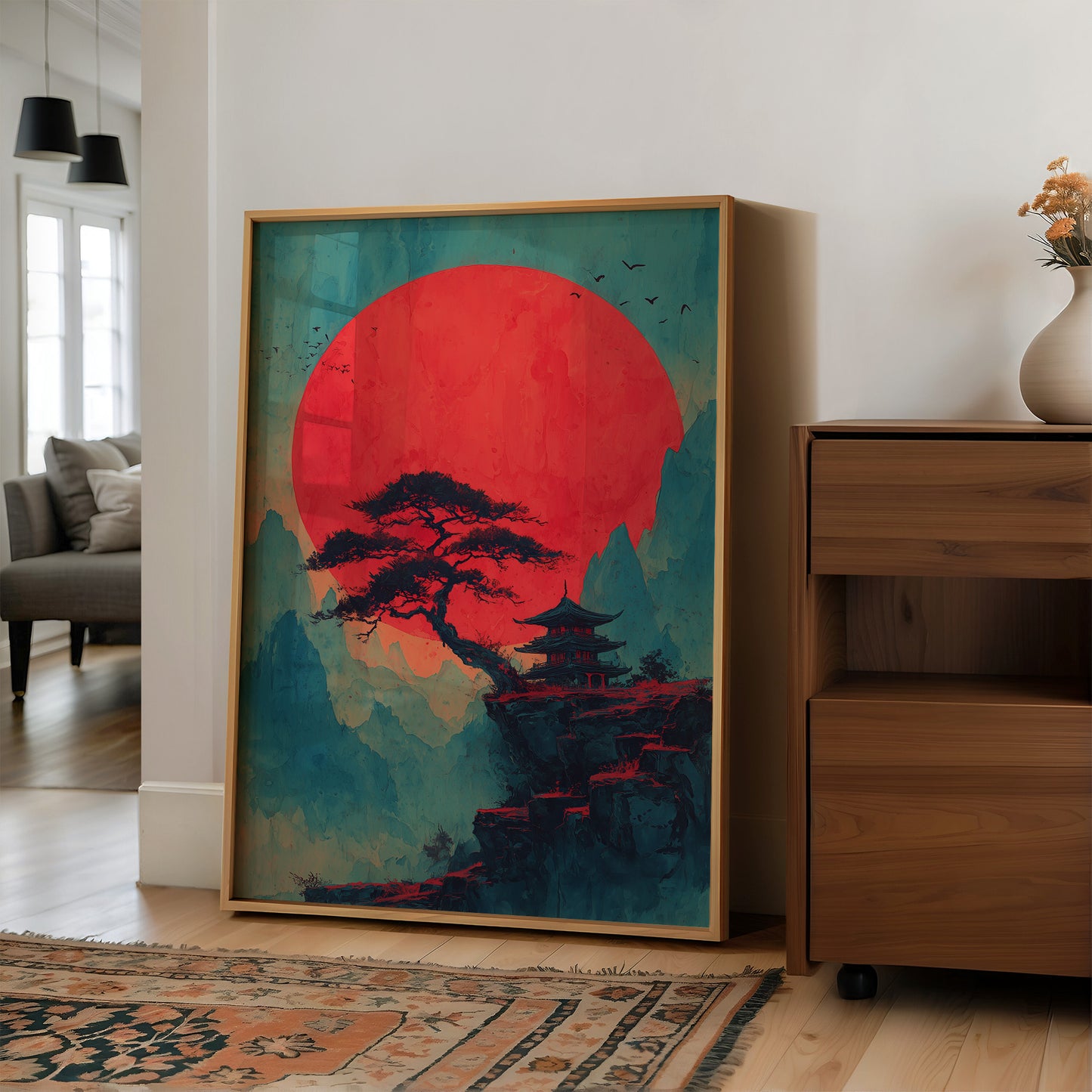 The Pagoda Watches the Red Sun
