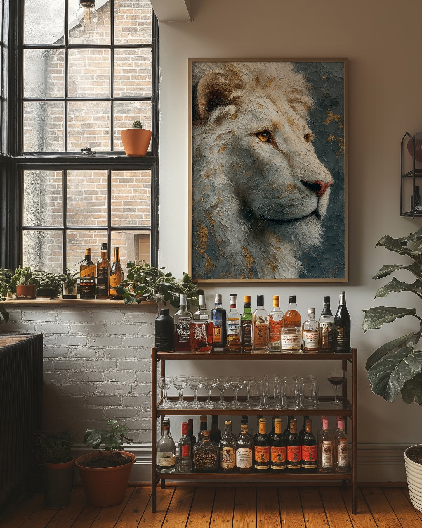 The White Lion Considers the Distance
