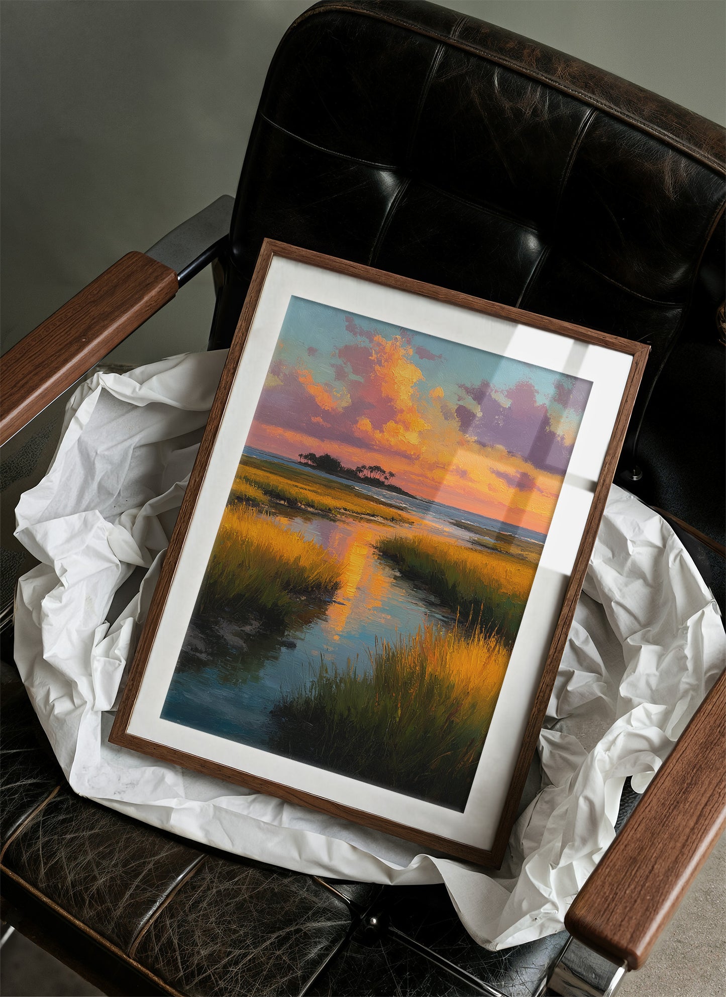 Sunset Over the Salt Marsh