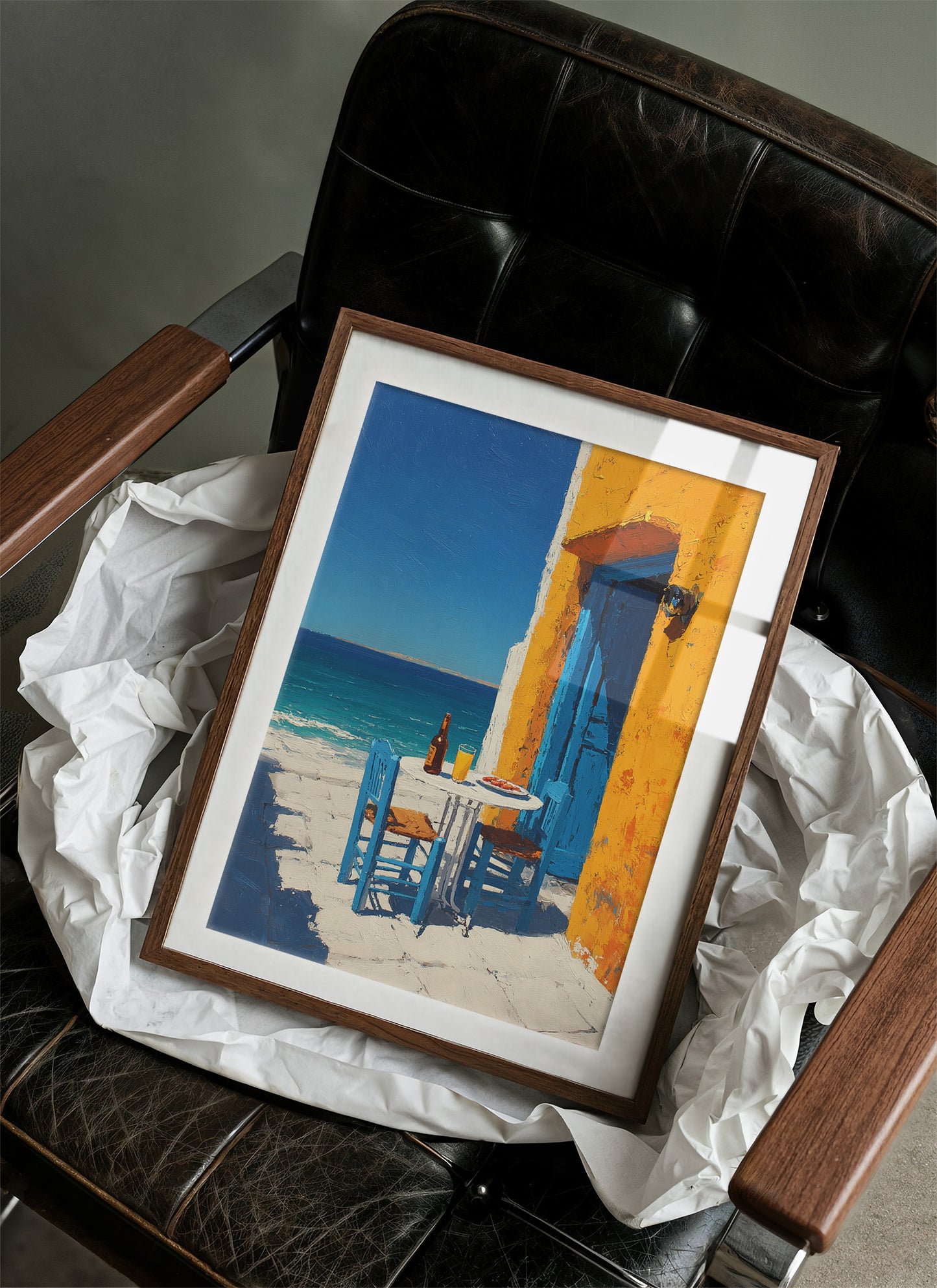 Beer and Blue Doorway