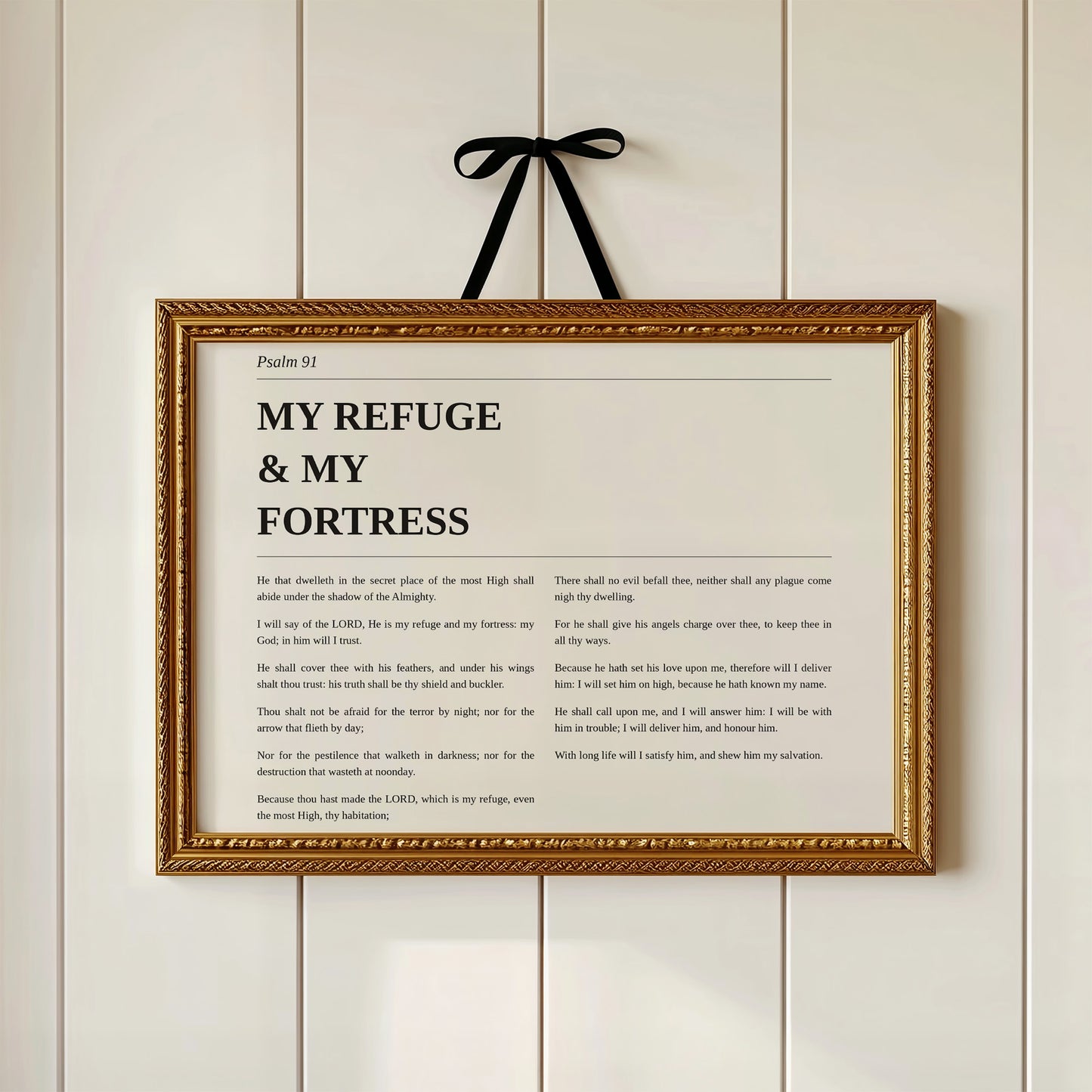 Psalm 91 Editorial Print