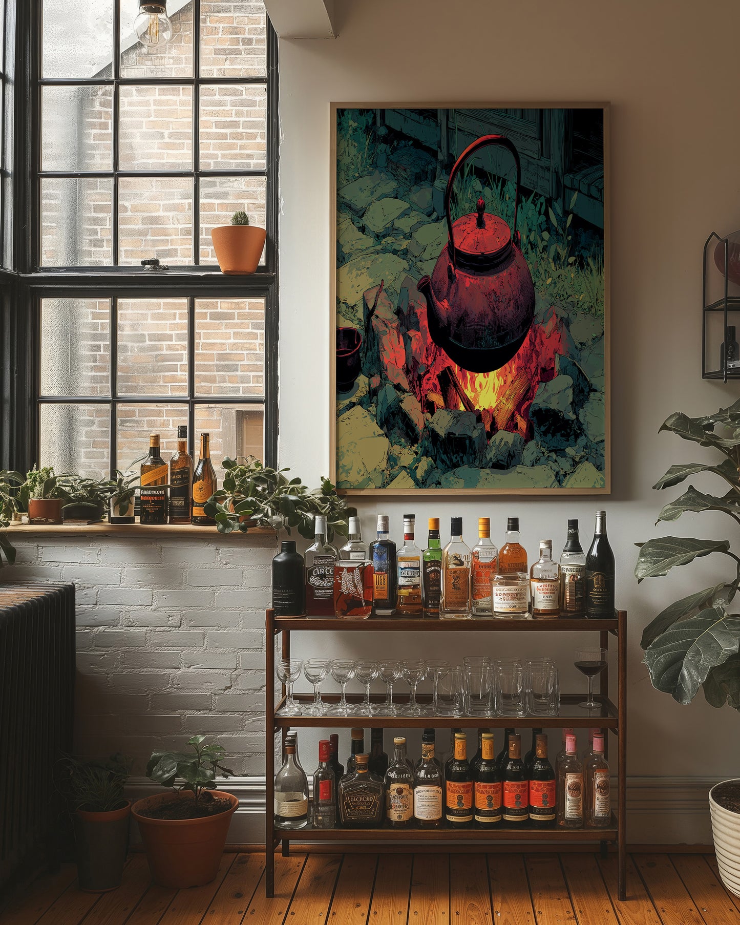Kettle Over Open Flame