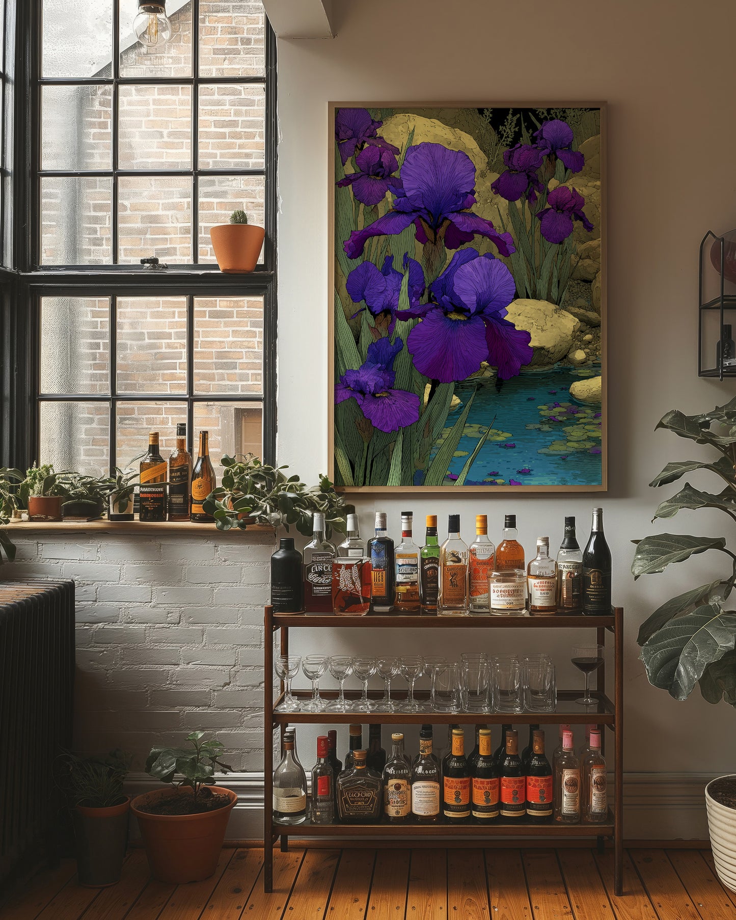 Irises at the Water's Edge
