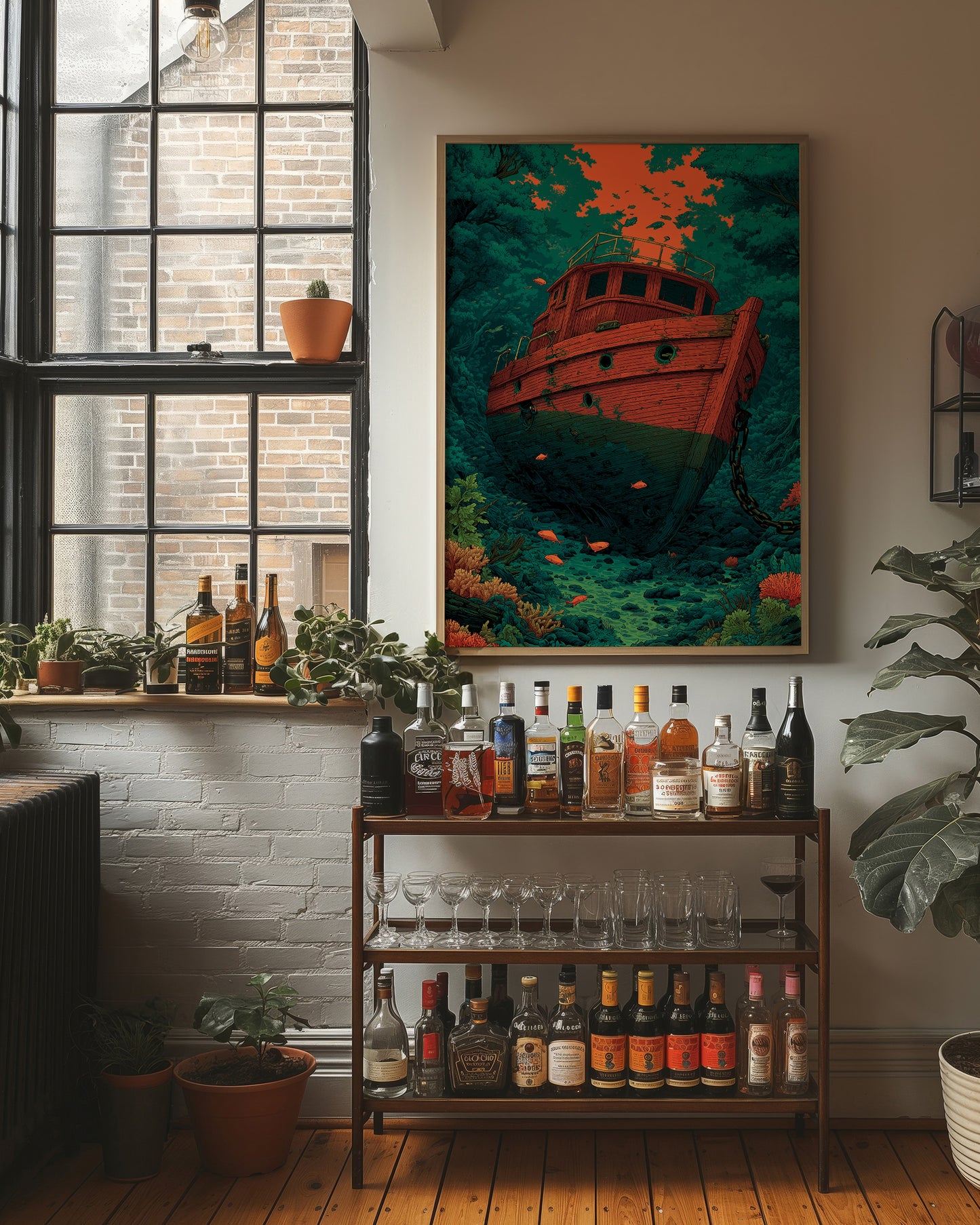 Shipwreck on the Reef Floor