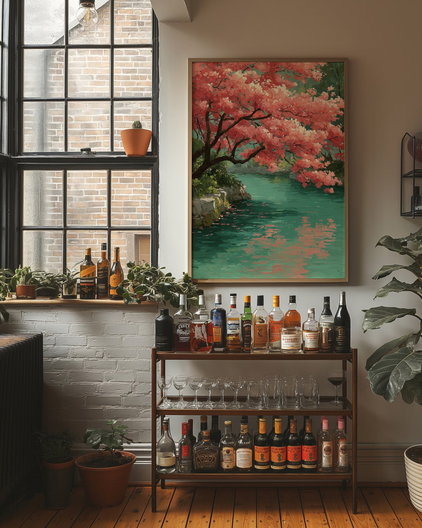 Blossoms Meet the Jade Water