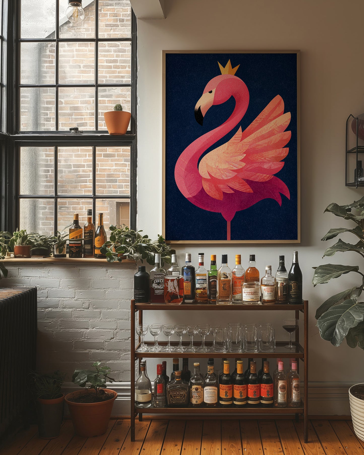 Flamingo Queen, Feathered Crown