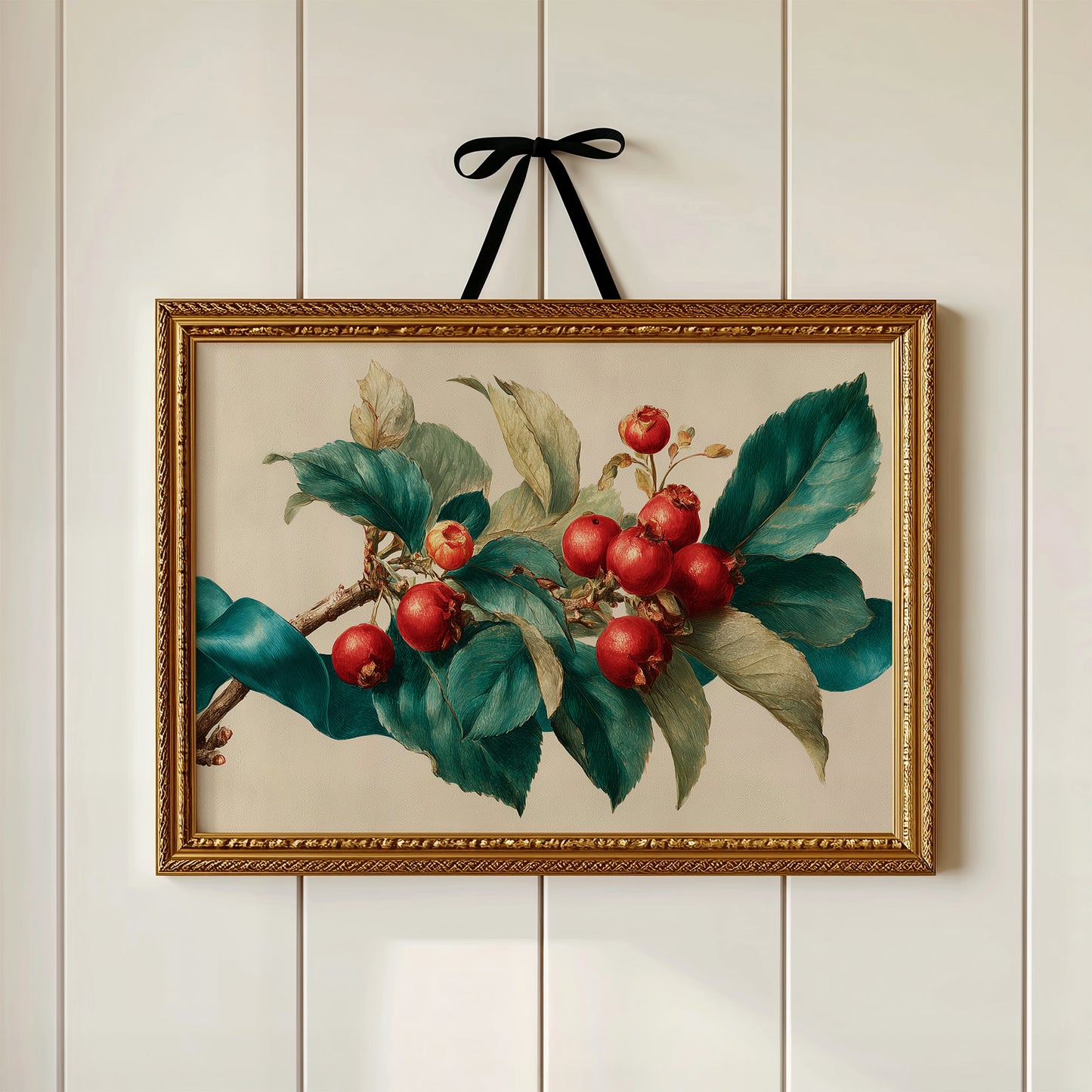 Winterberry Branch in Botanical Study