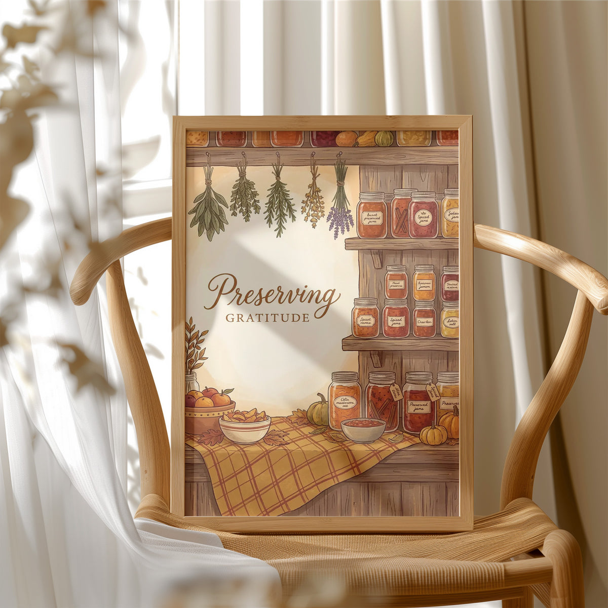 Preserving Gratitude: Pantry Fully Stocked Till Spring