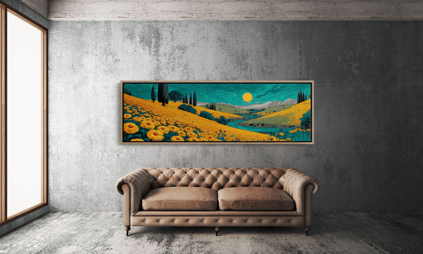 Fields Of Gold Under Teal Skies