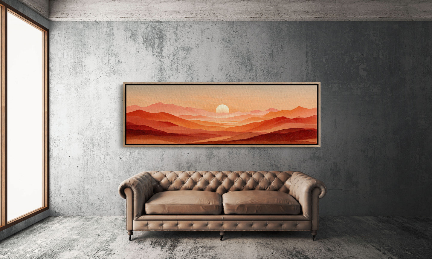Sunset Waves of Amber Hills
