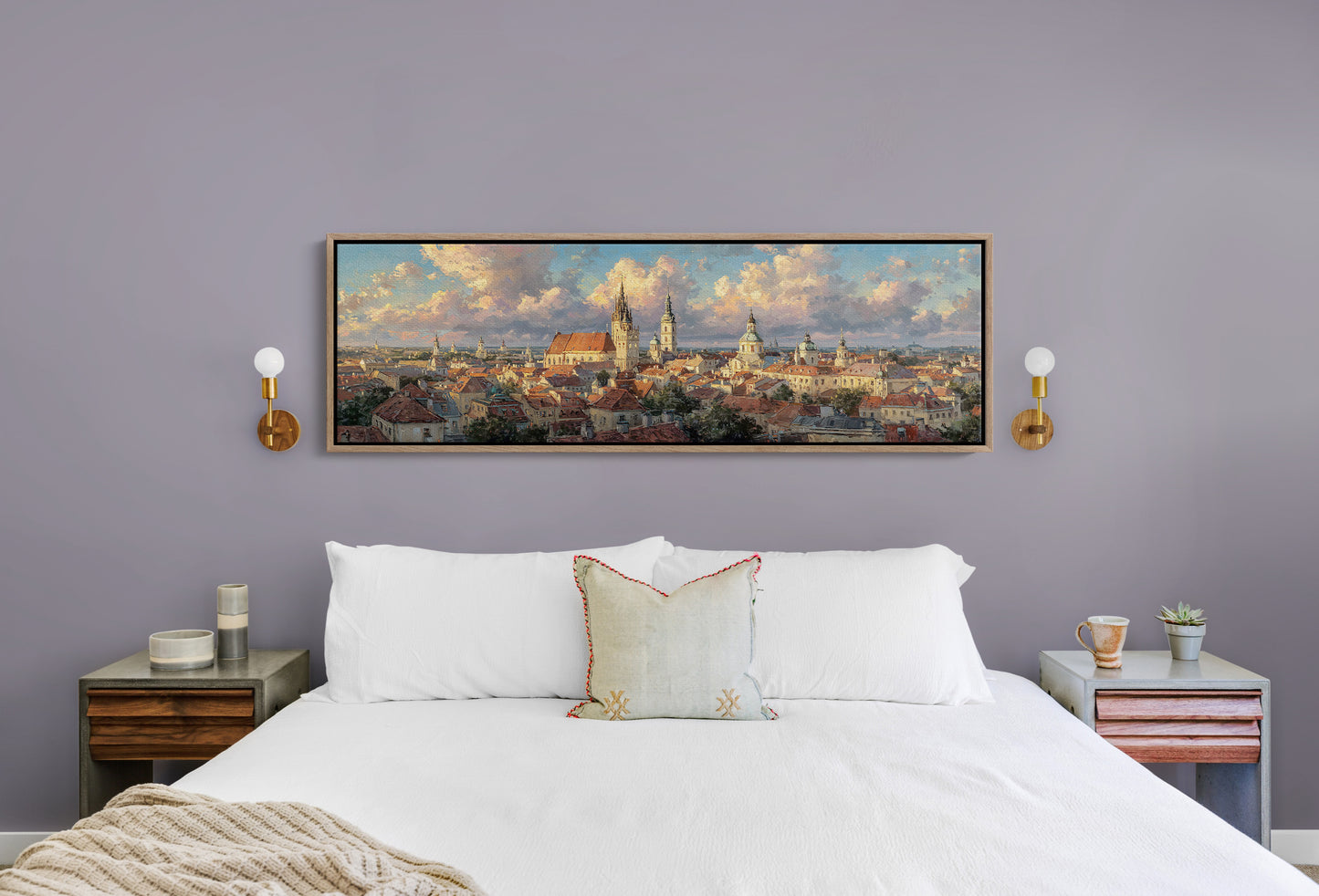 Golden Light Over Historic City Skyline