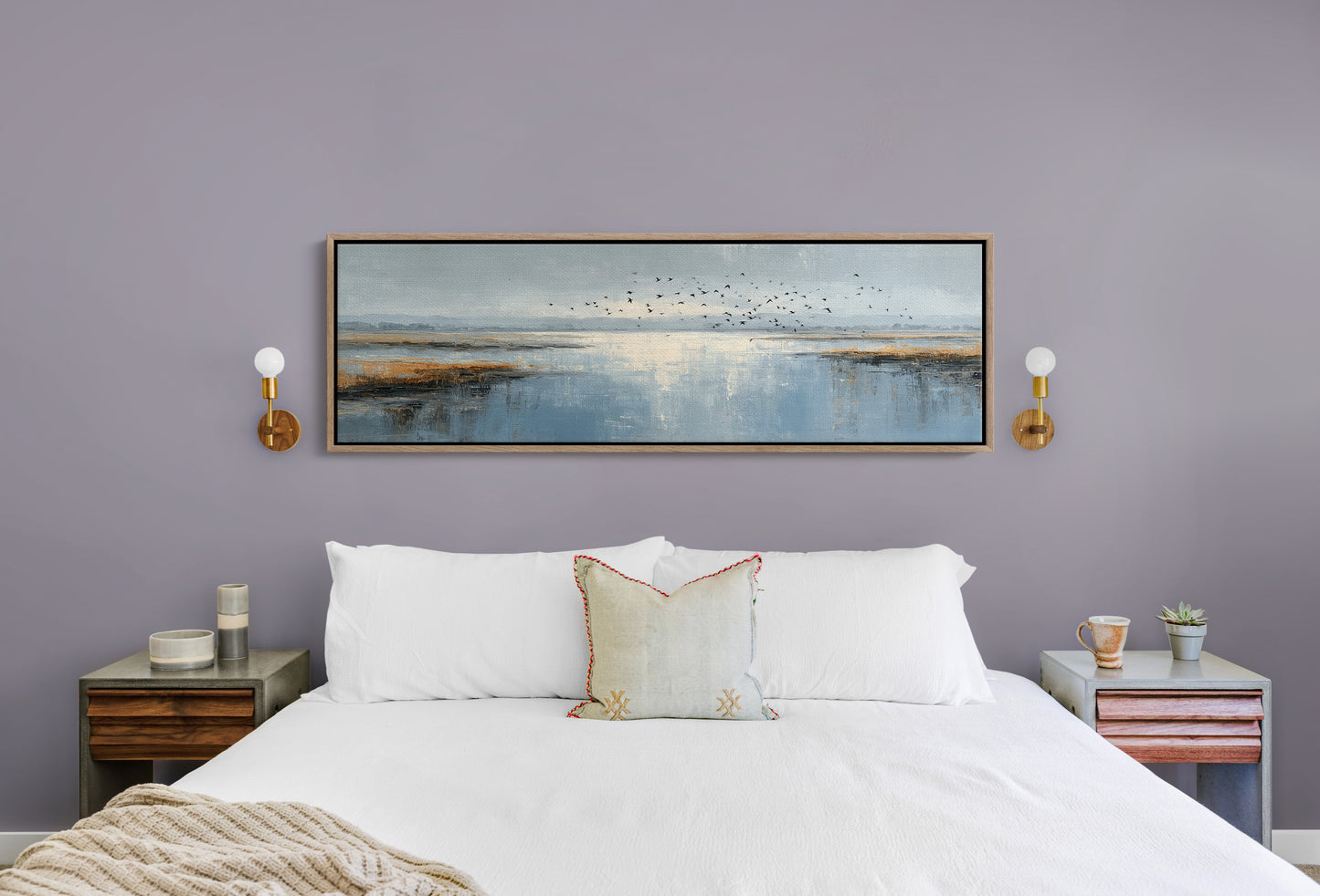 Coastal Marsh Birds Landscape Wall Art