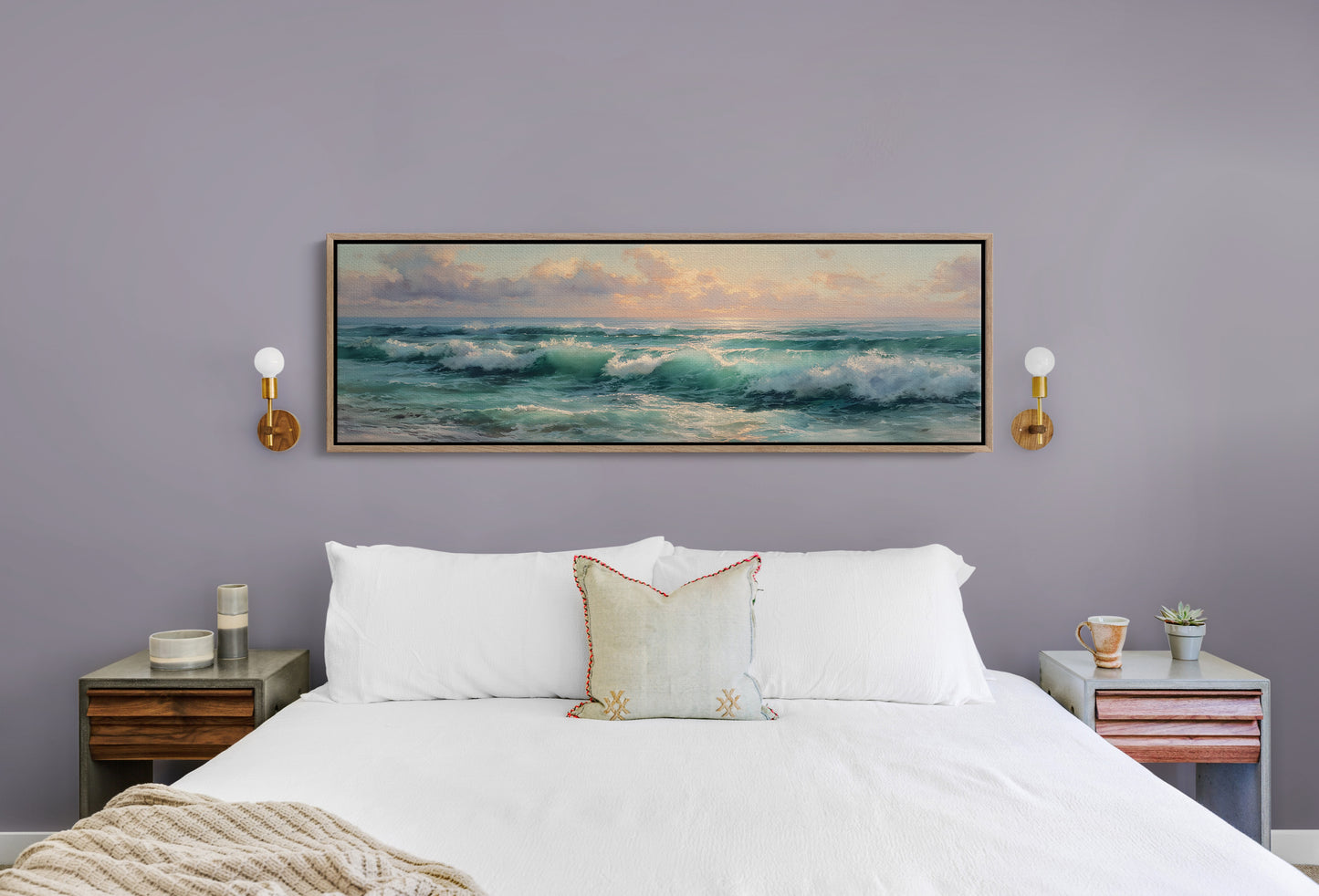 Golden Light Over Rolling Ocean Waves