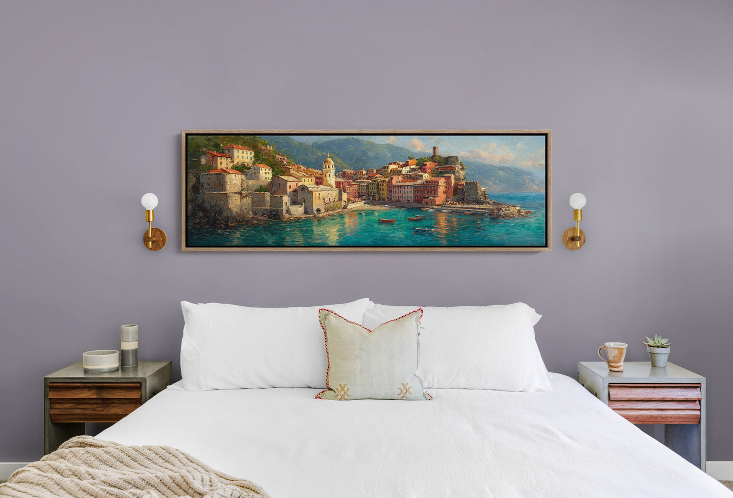 Sunlit Harbor of the Italian Coast