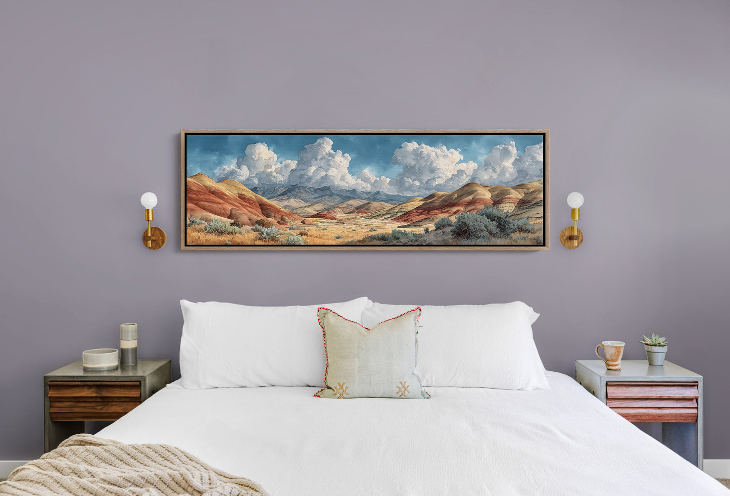 Painted Desert Beneath Towering Clouds