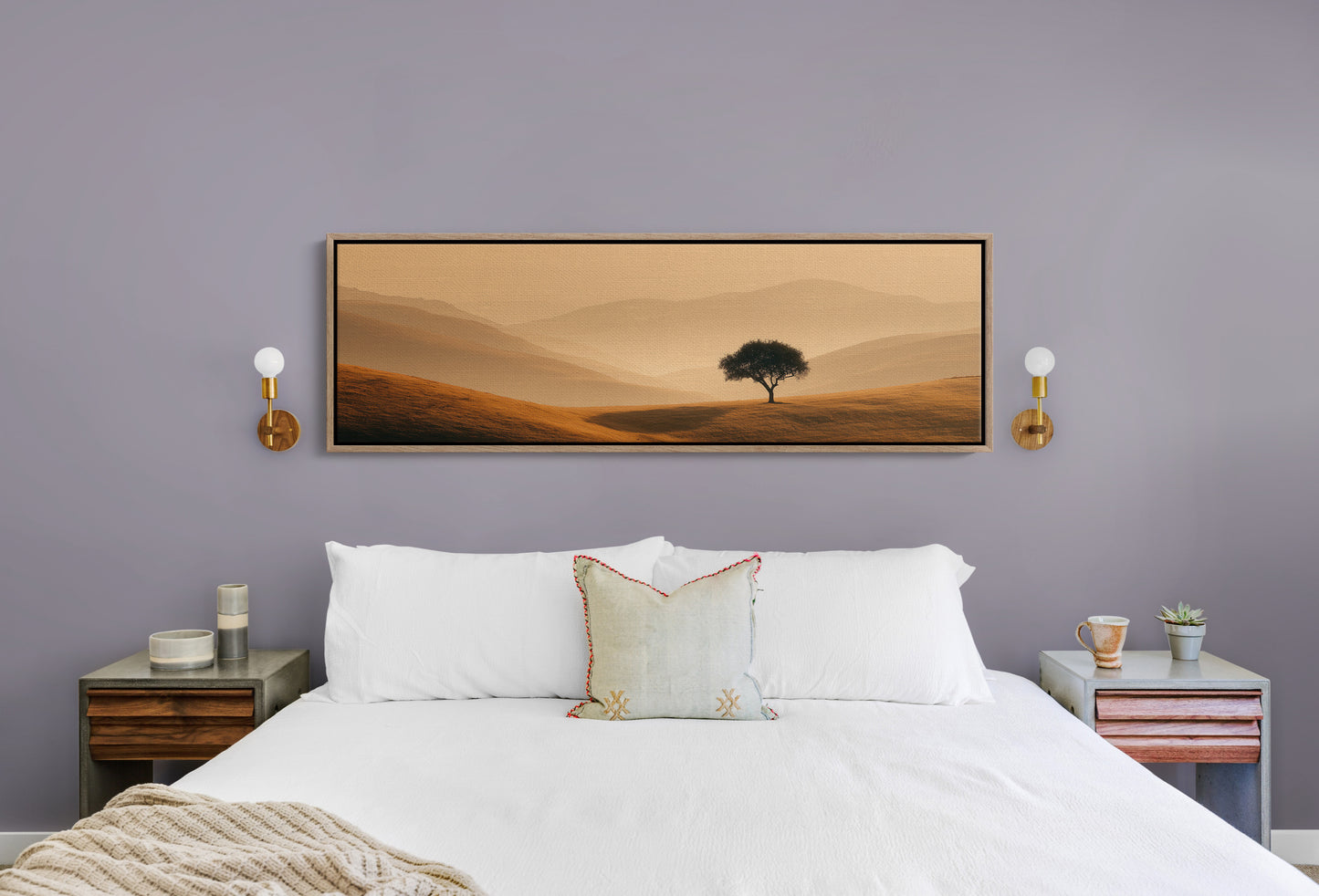 A Lone Tree In Golden Quiet