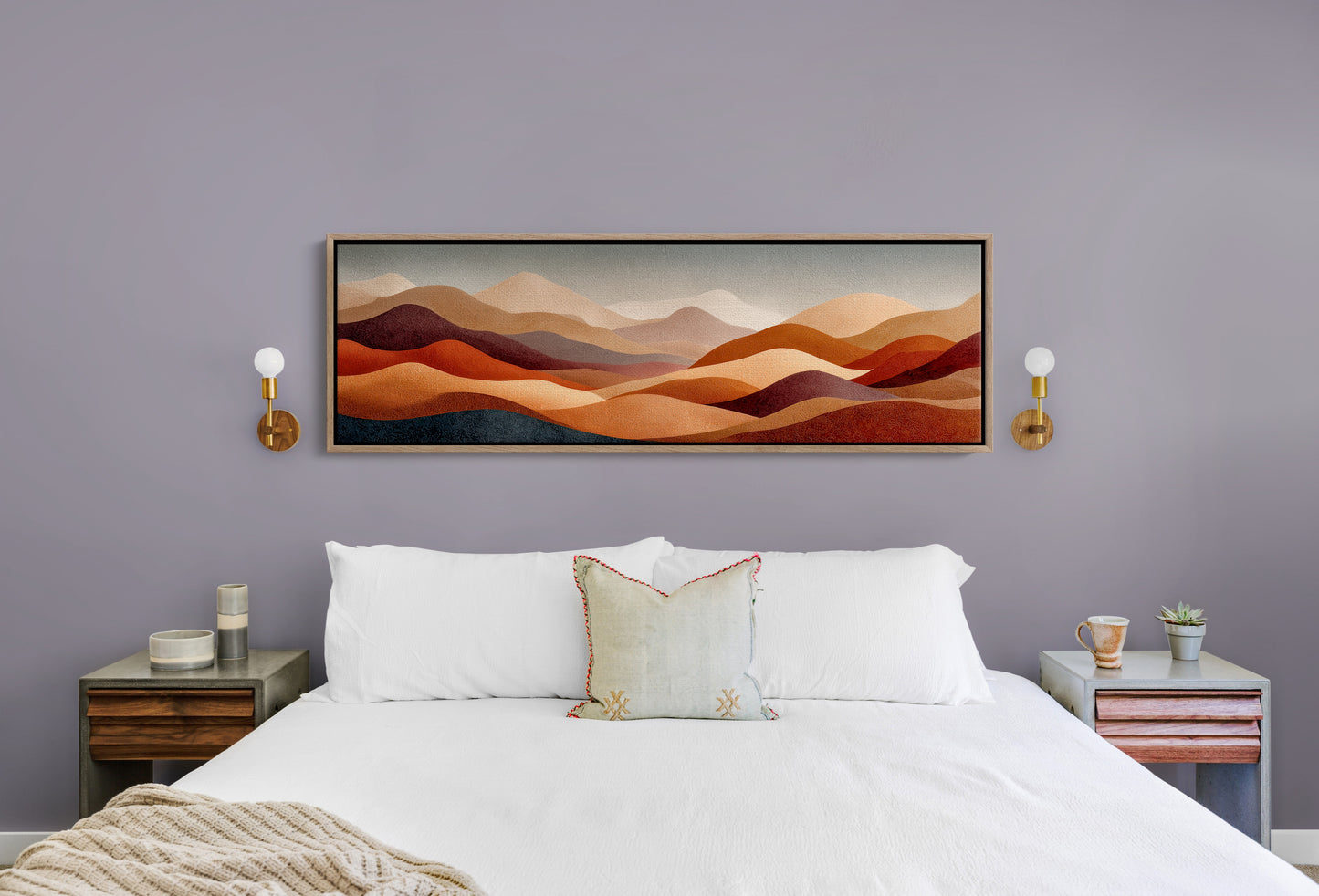 Desert Sunset Abstract Hills