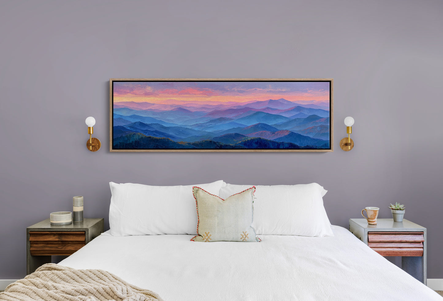 Pastel Mountains Drift at Dusk