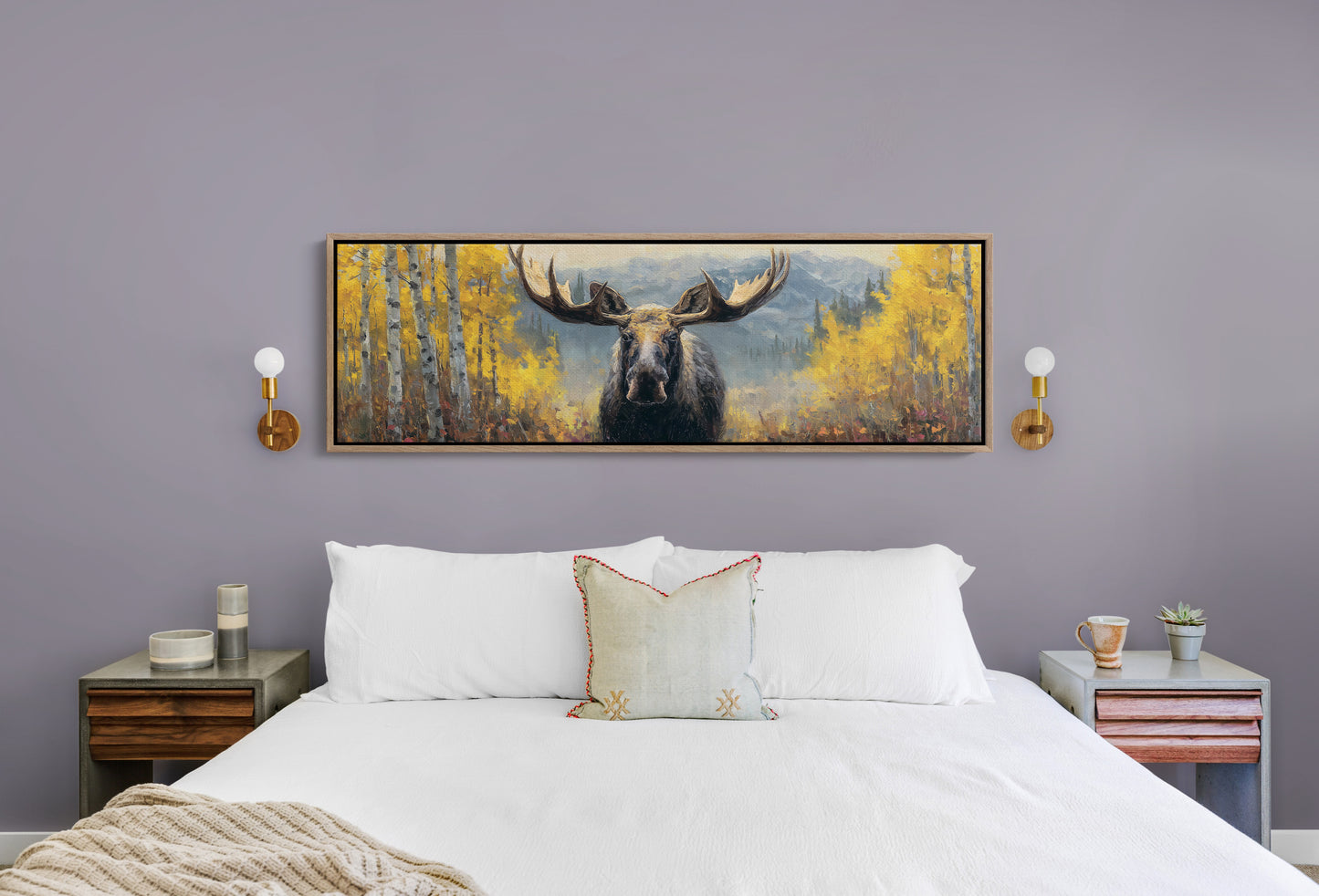 Moose Among the Golden Aspens