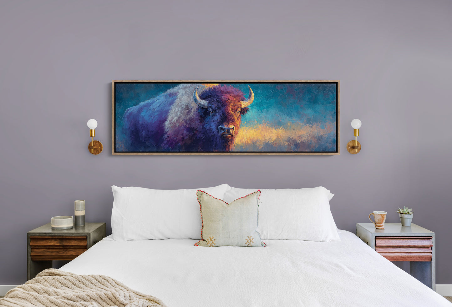 Bison in Painted Twilight