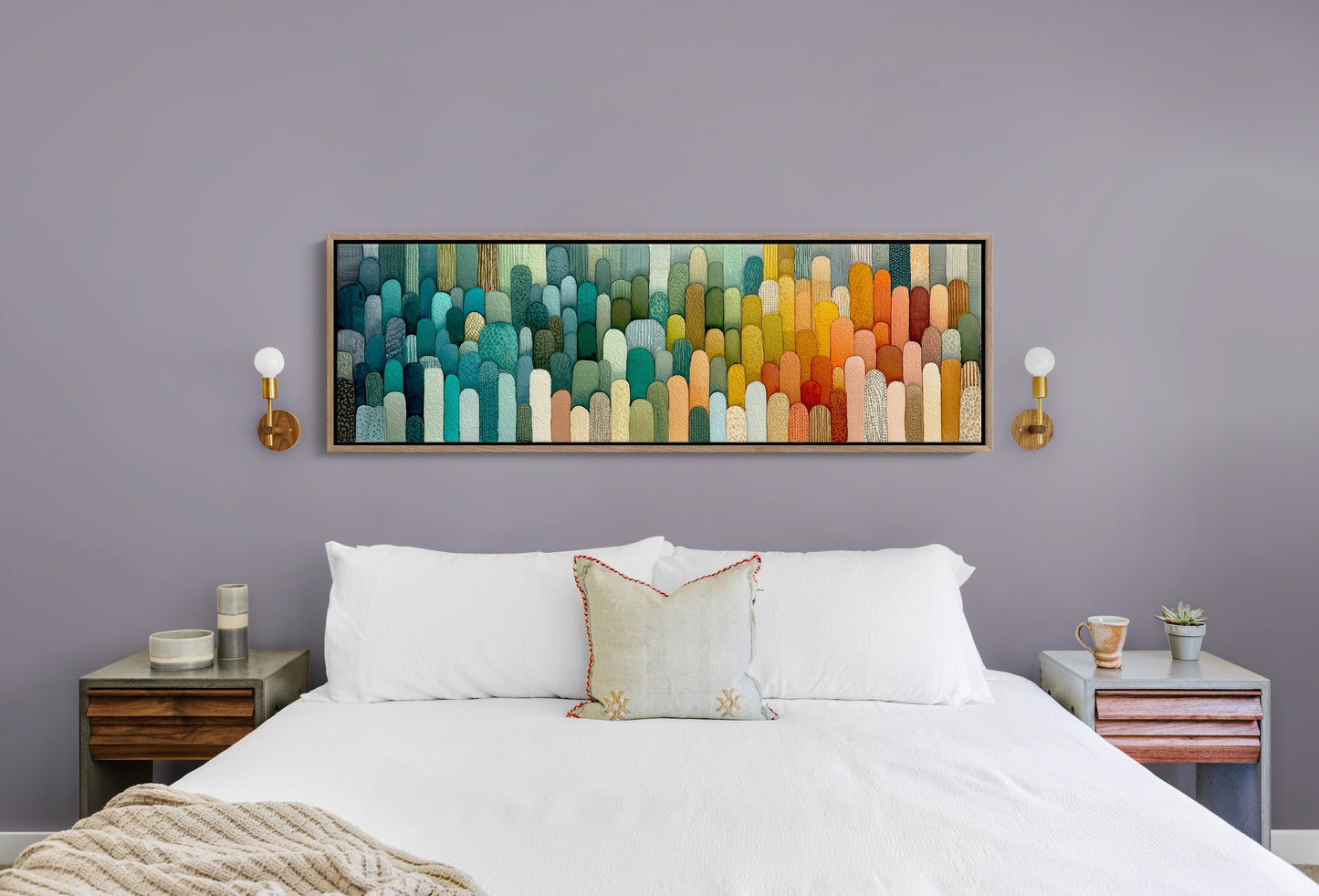Hills of Color in Gentle Rows
