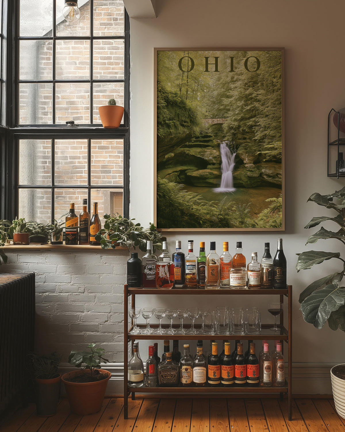 Ohio Waterfall Forest Retreat