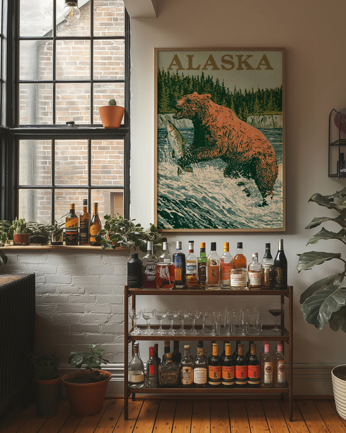 Grizzly Salmon Run Alaska