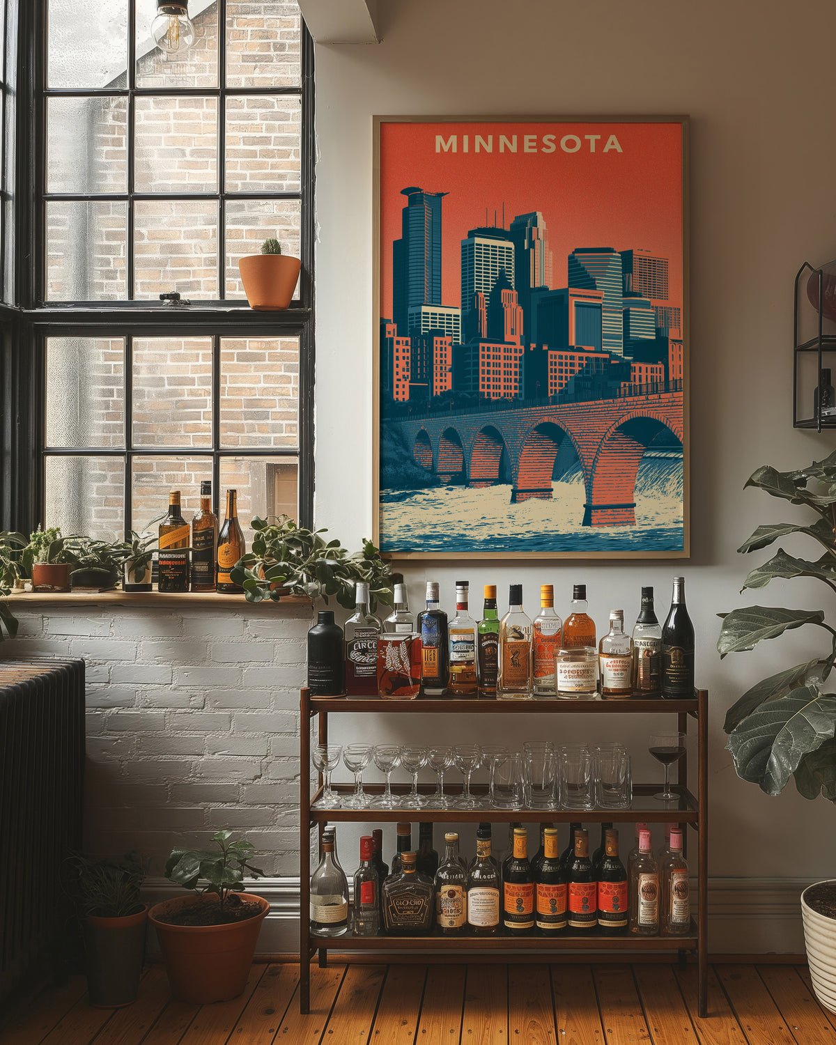 Minneapolis Stone Arch Skyline
