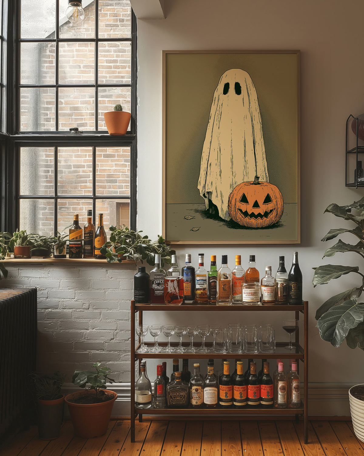 Just a Ghost and His Pumpkin