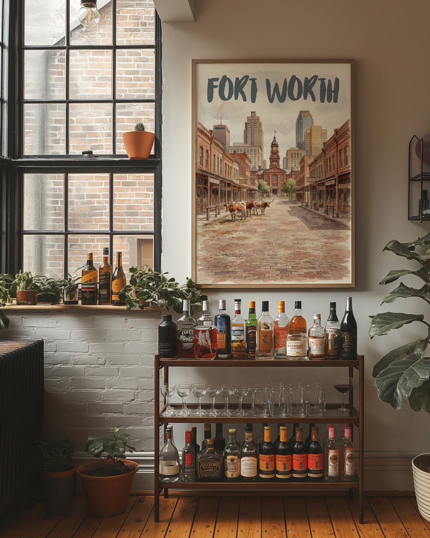 Fort Worth in Watercolor