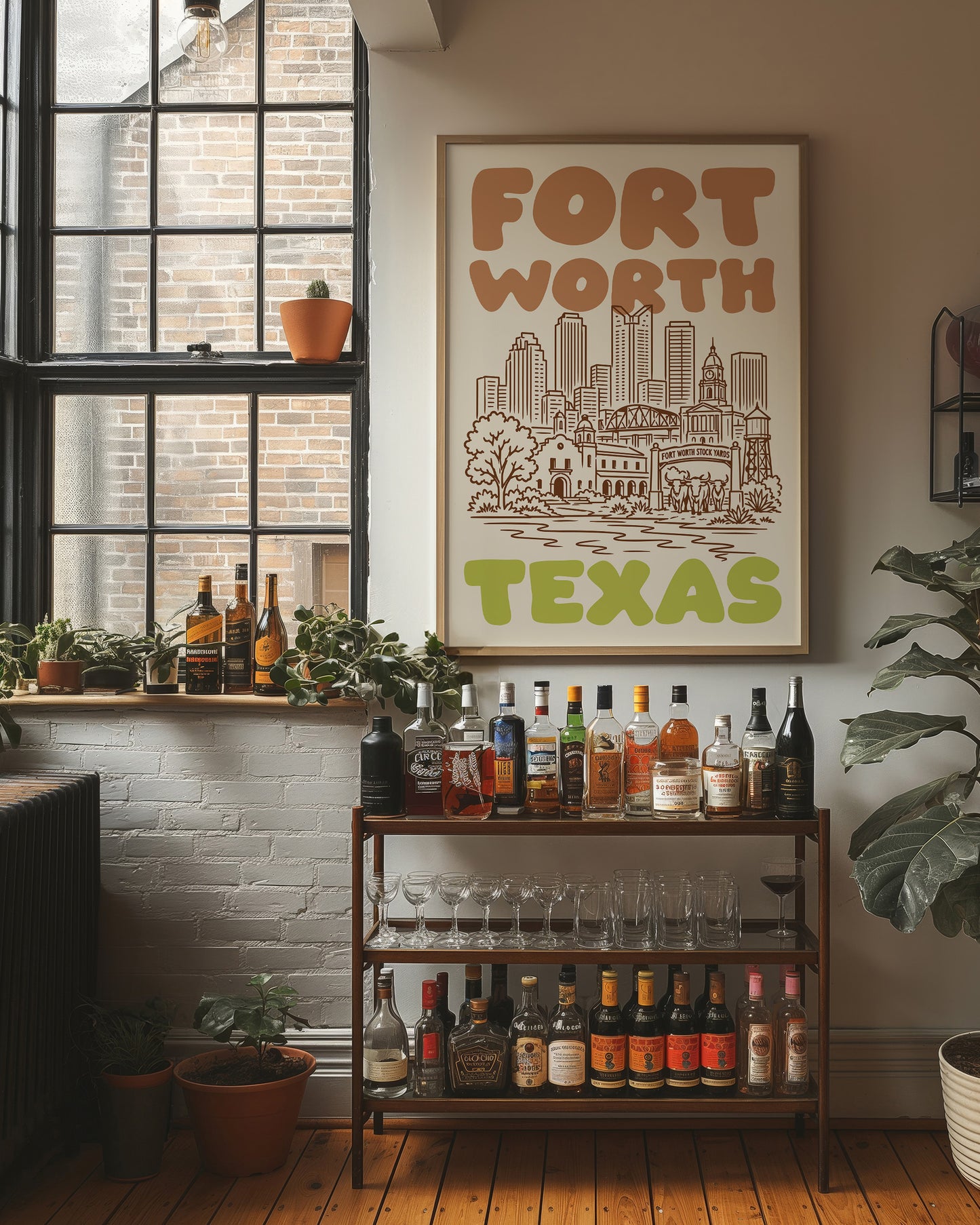 Fort Worth, Bubble Letter Skyline